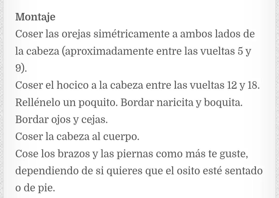 Patrón Gratis de Ositos de Peluche Amigurumi