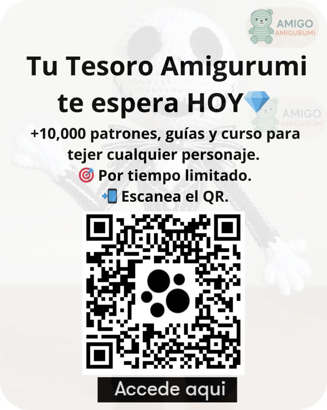 🖤🎃 Patrón gratuito de Jack Skellington amigurumi