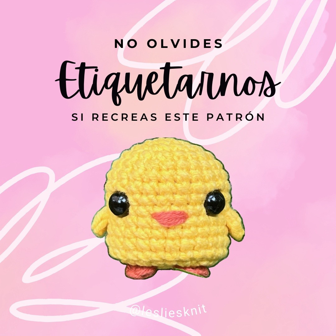Patrones de pollito amigurumi para principiantes