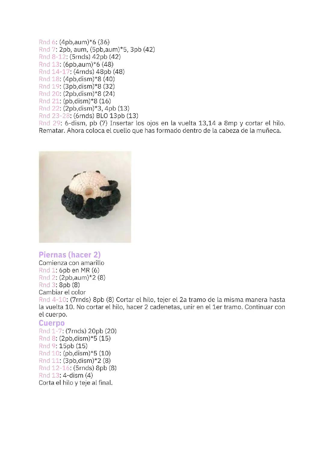 Pequeña Muñeca Amigurumi Patrón Gratis