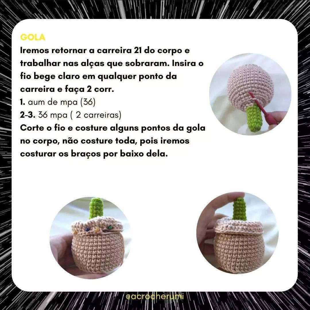 Receita Grátis de Amigurumi Baby Yoda para Fãs de Crochê