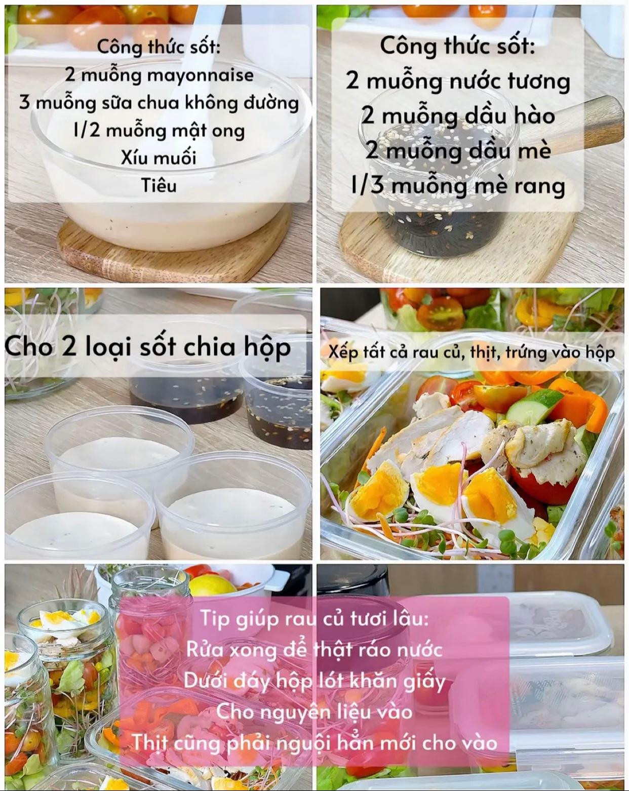 Salad Tươi Mát: Thịt Xông Khói và Trứng Gà