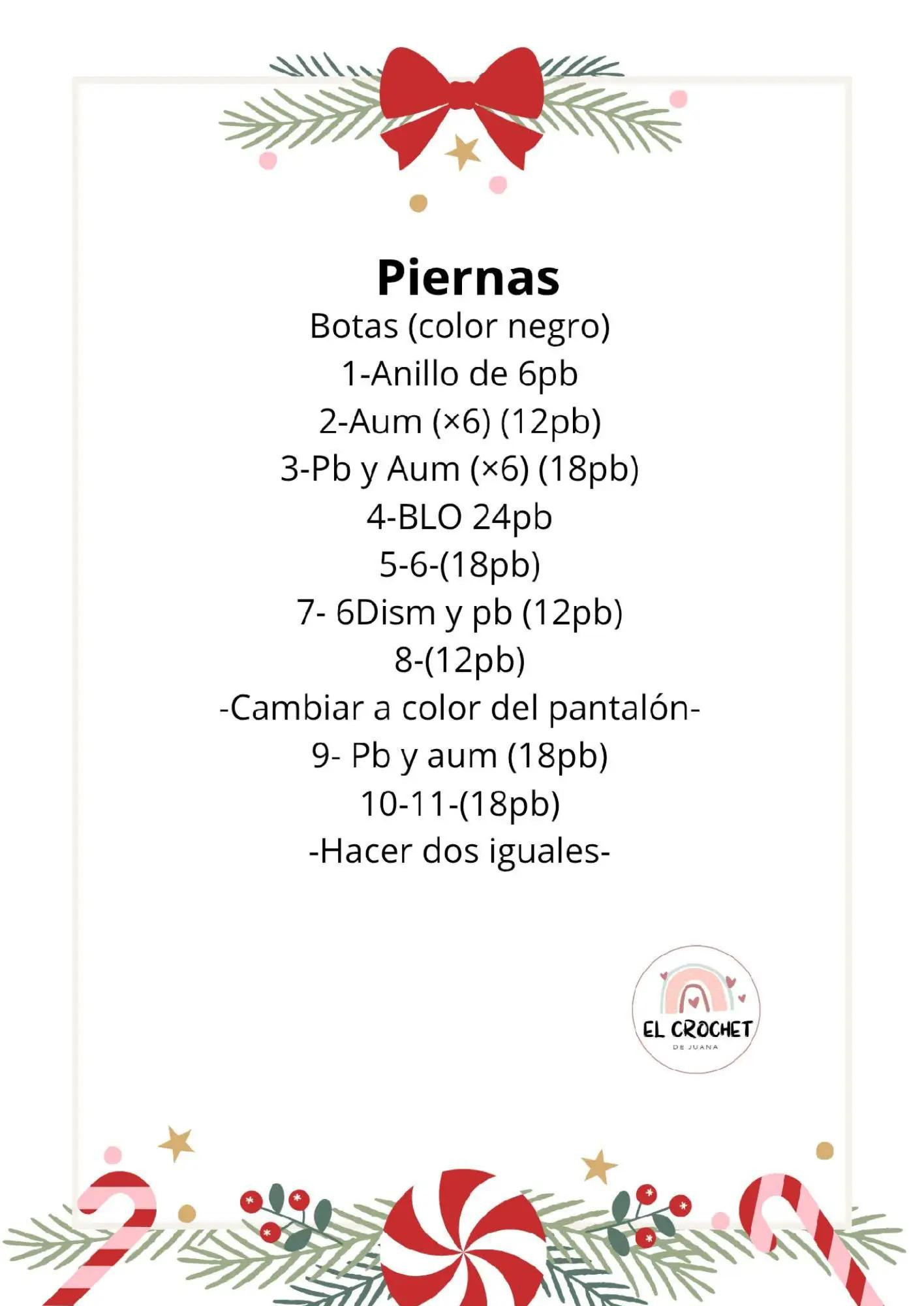 santa Claus amigurumi crochet paso a paso