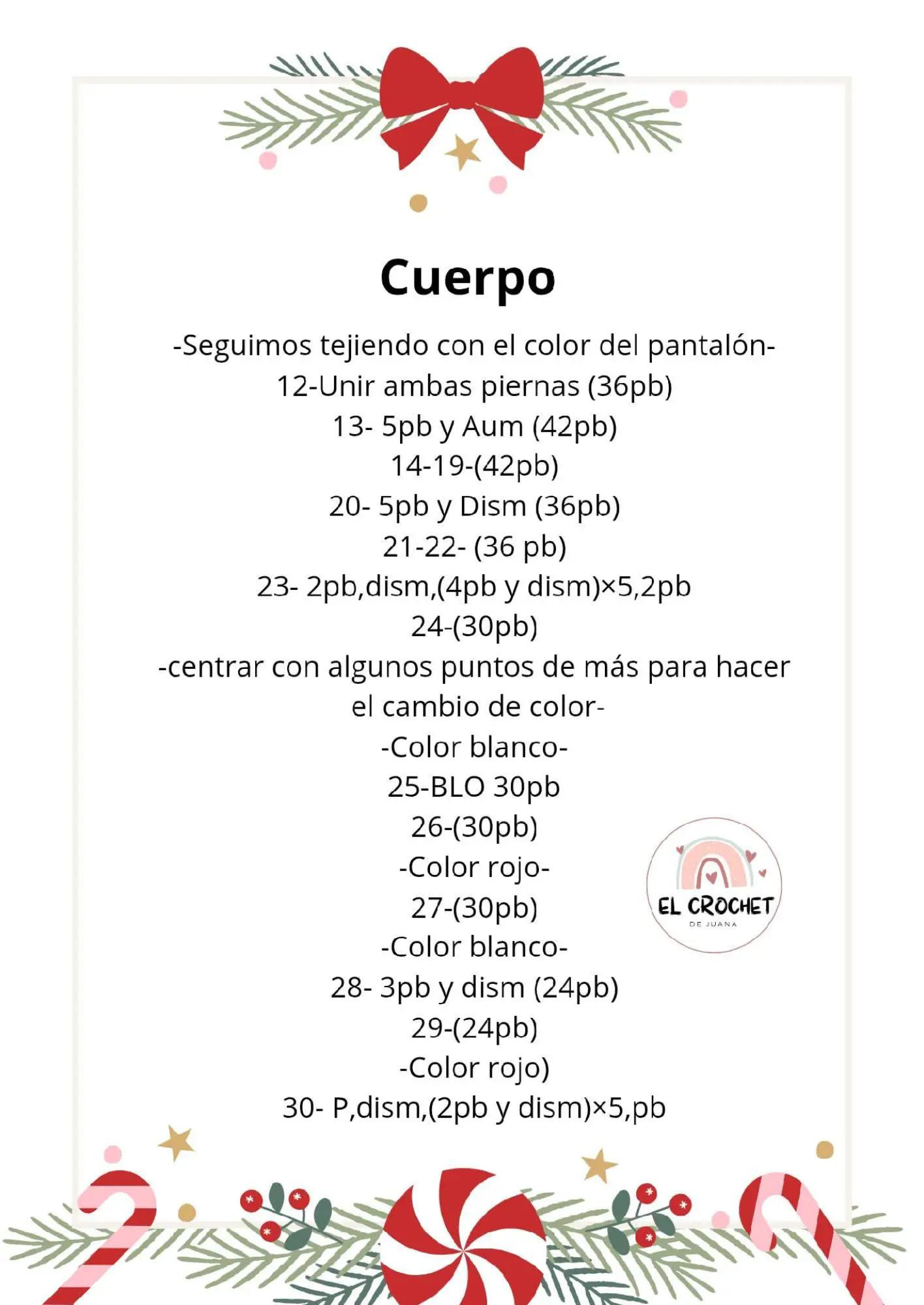 santa Claus amigurumi crochet paso a paso