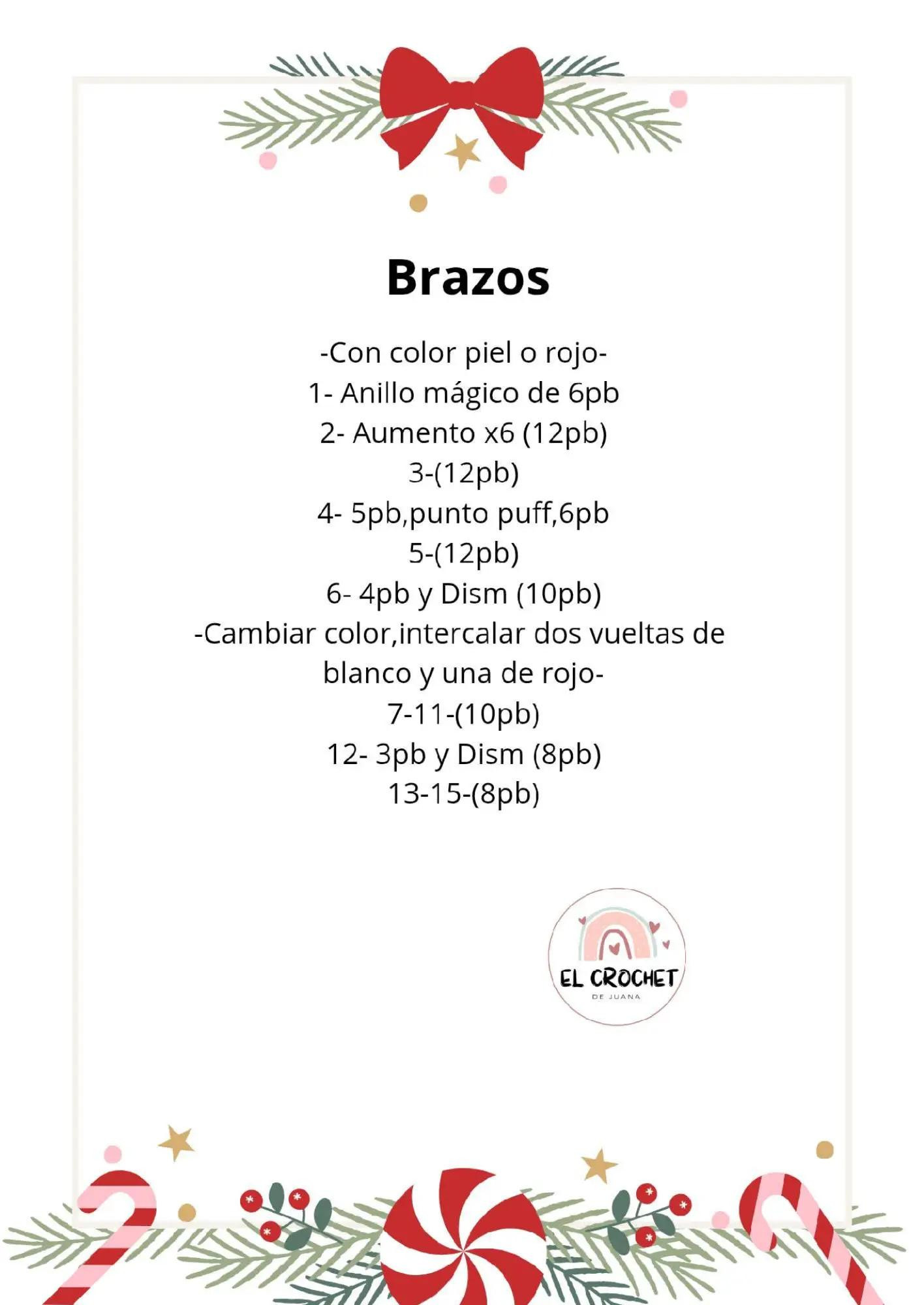 santa Claus amigurumi crochet paso a paso