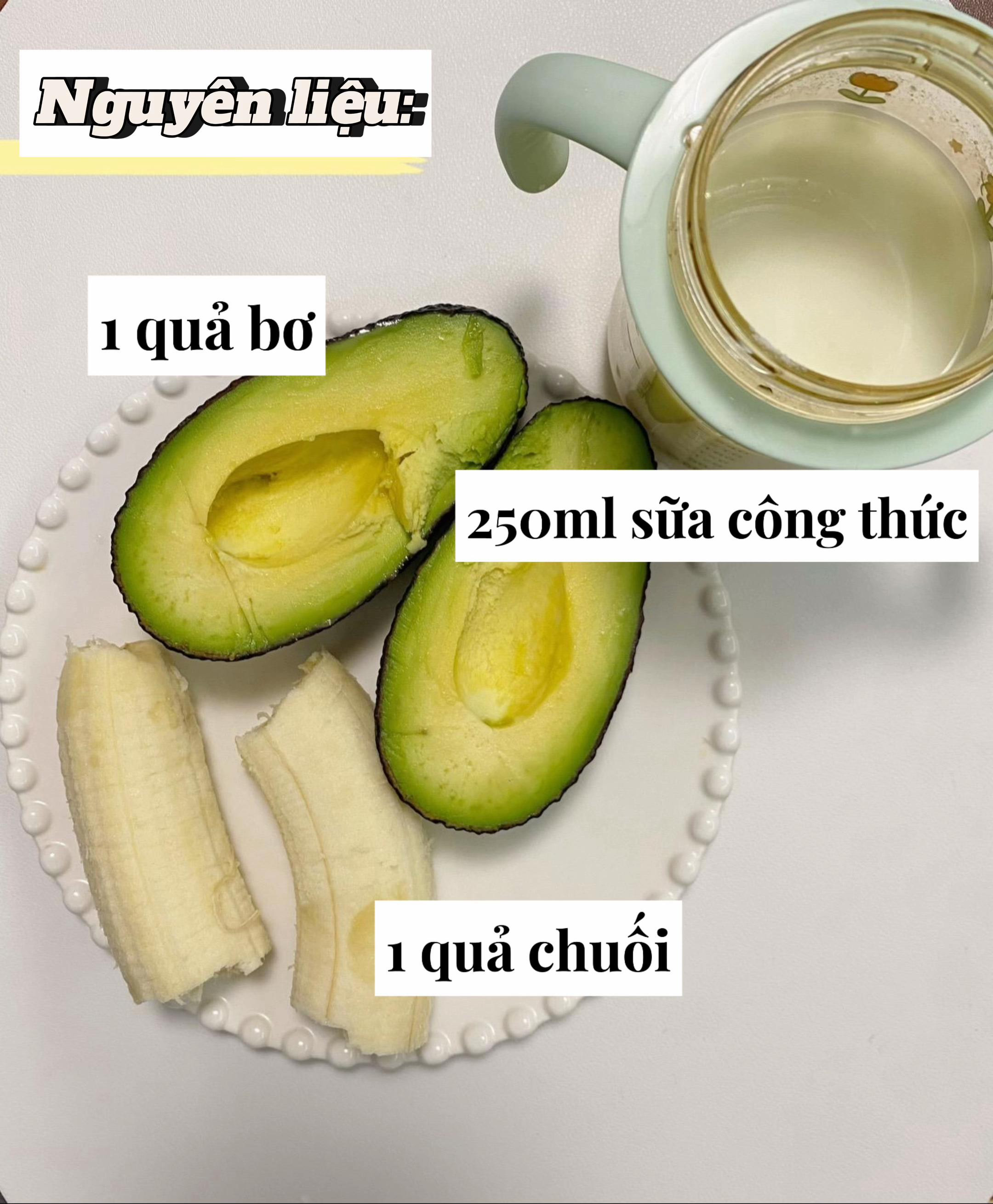 Sinh Tố Bơ Chuối Dinh Dưỡng Cho Bé