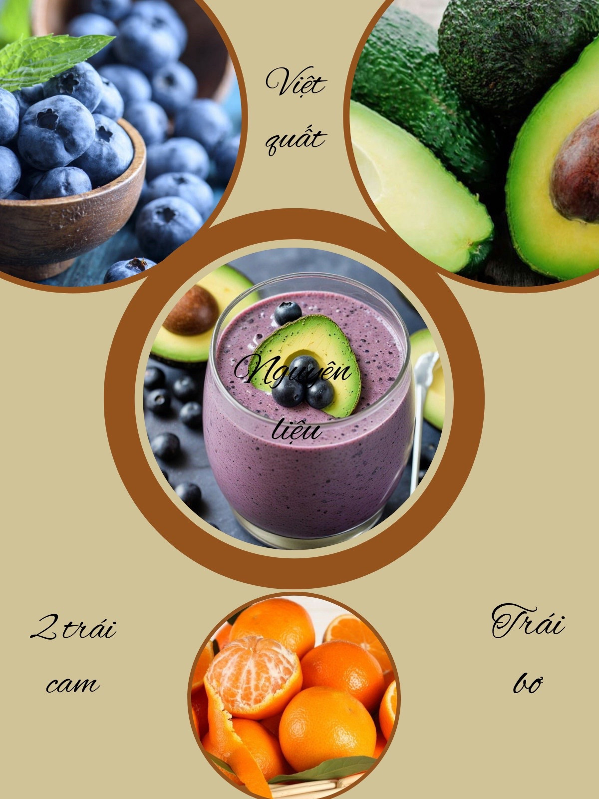 Sinh tố bơ việt quất thơm ngon, tươi mát cho ngày hè sảng khoái