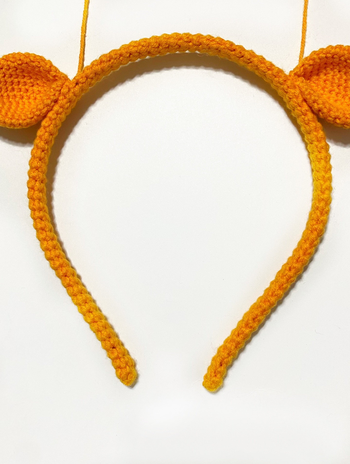 Схема в'язаного обруча з вушками жирафа