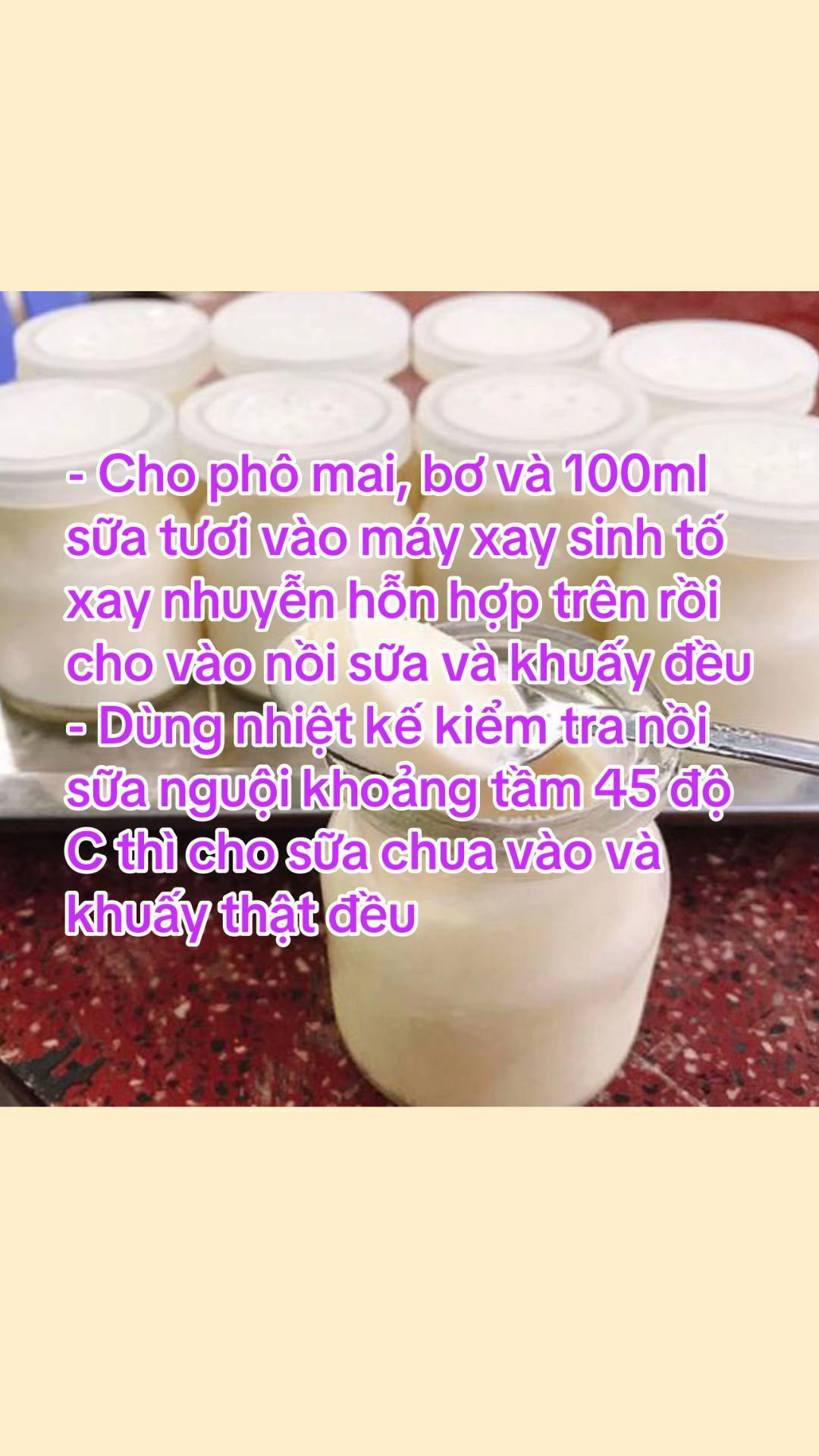Sữa Chua Phô Mai Đà Lạt Mịn Màng Thơm Ngon