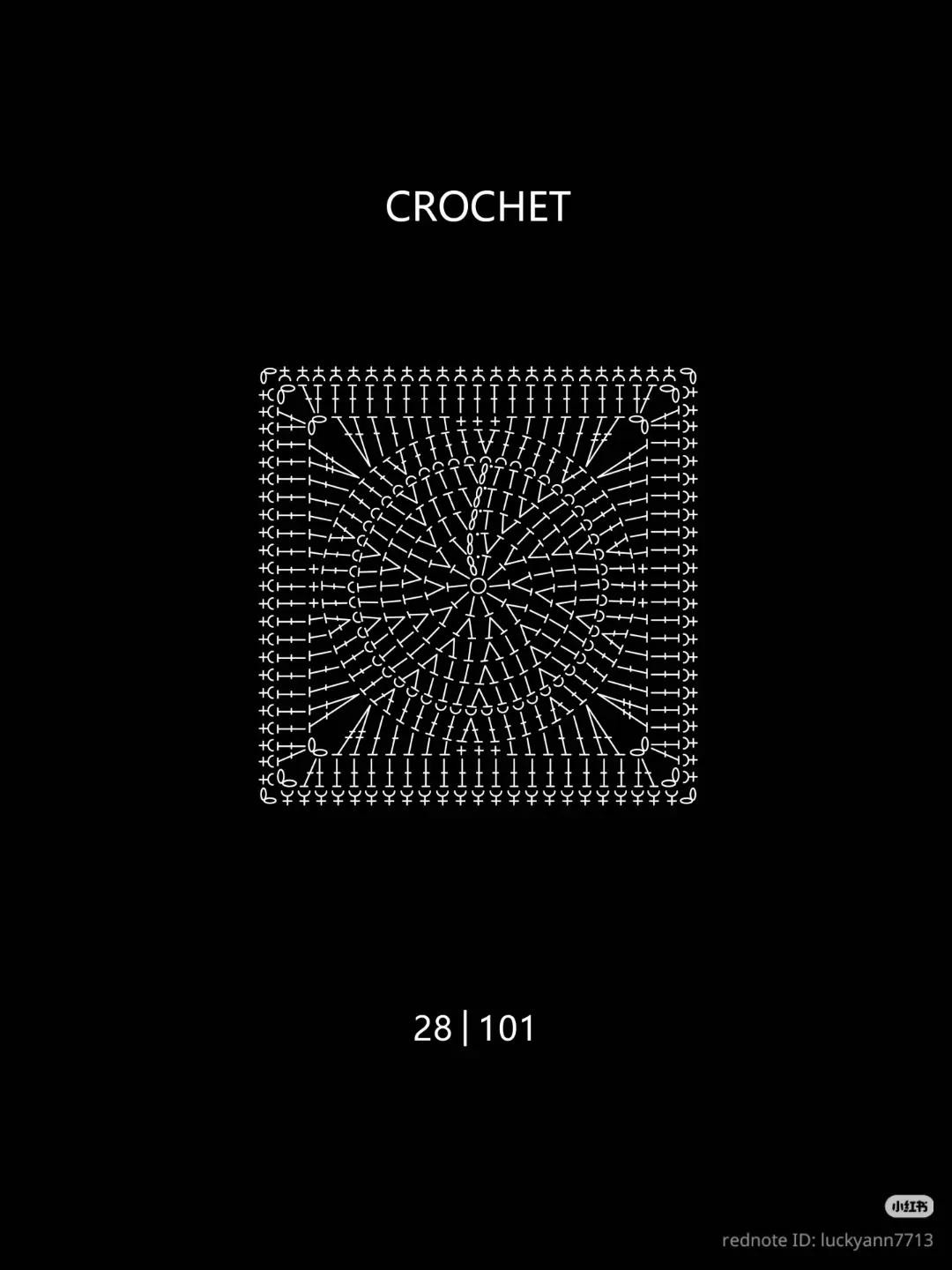 Sunny Granny Square Crochet Pattern with Sunglasses