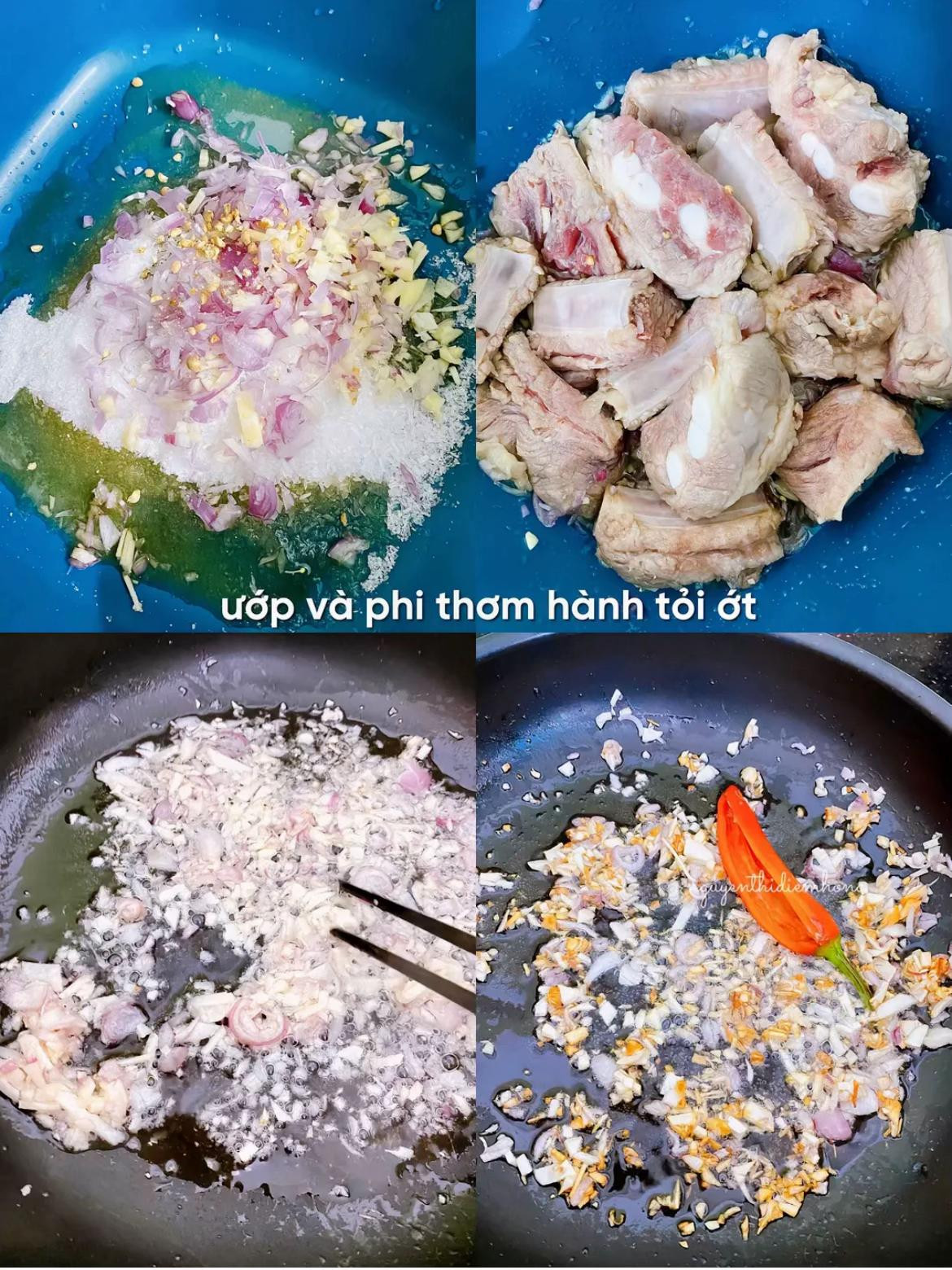 Sườn Kho Tàu Nước Dừa Thơm Ngọt Đậm Đà