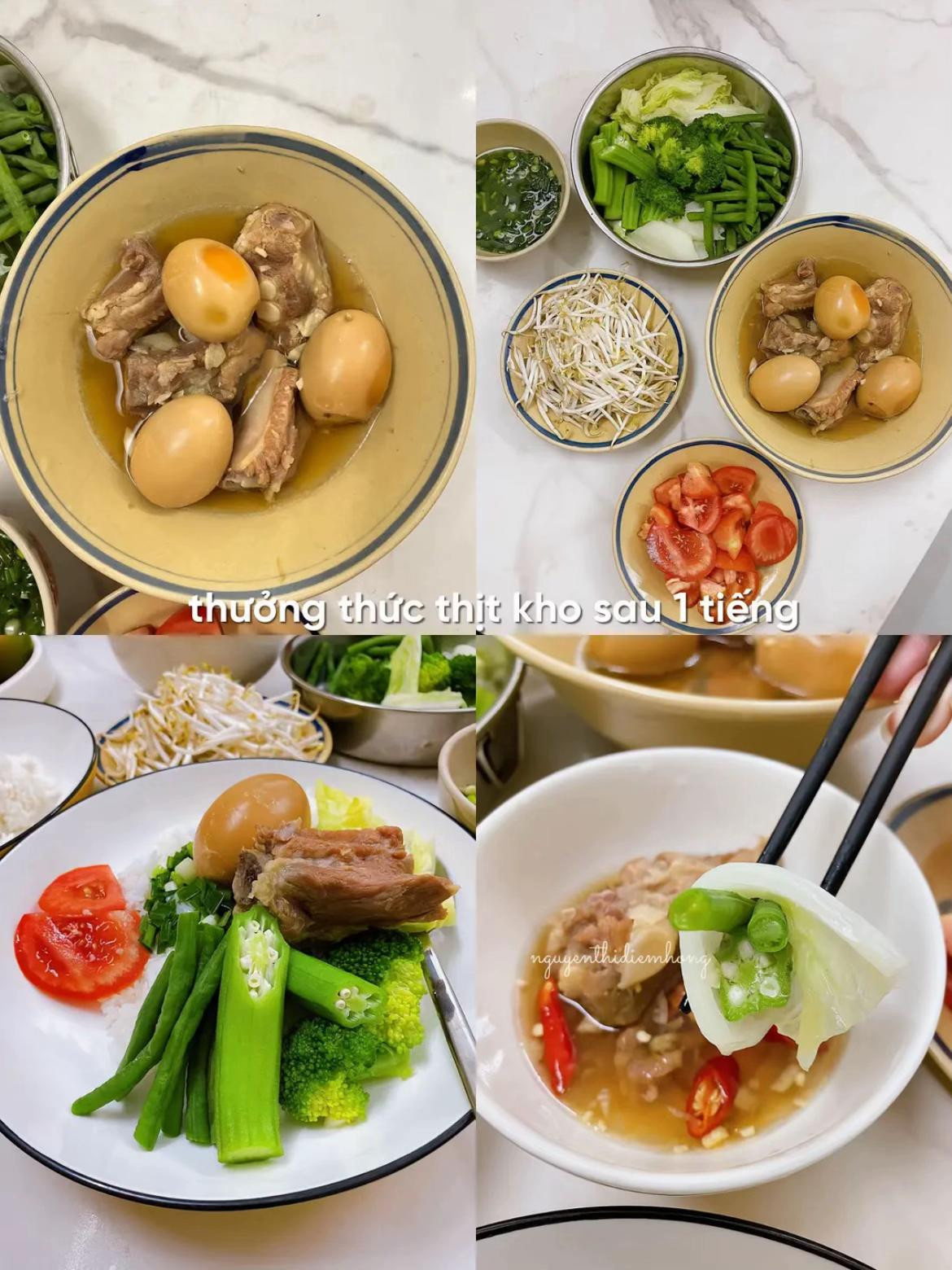 Sườn Kho Tàu Nước Dừa Thơm Ngọt Đậm Đà