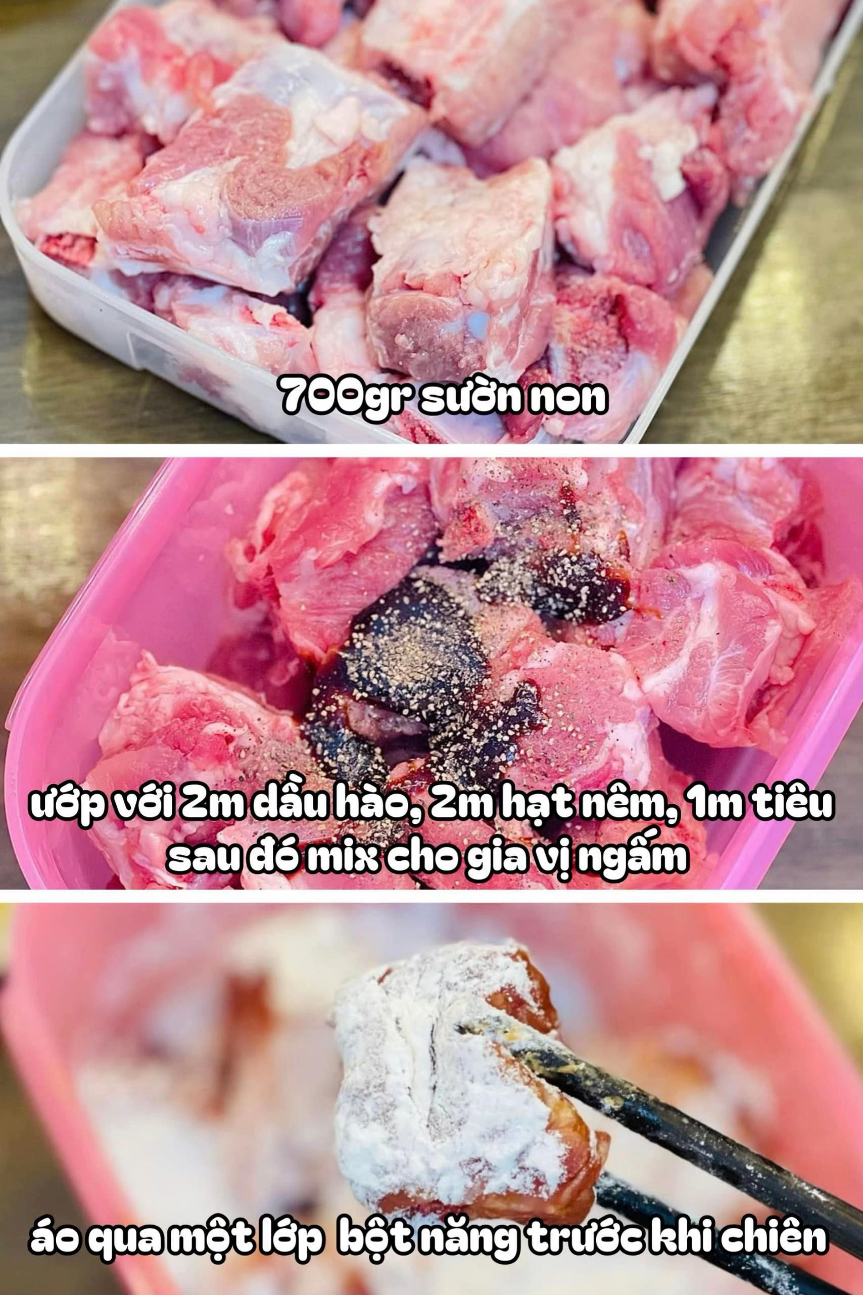 Sườn Non Rim Nước Dứa Thơm Ngon