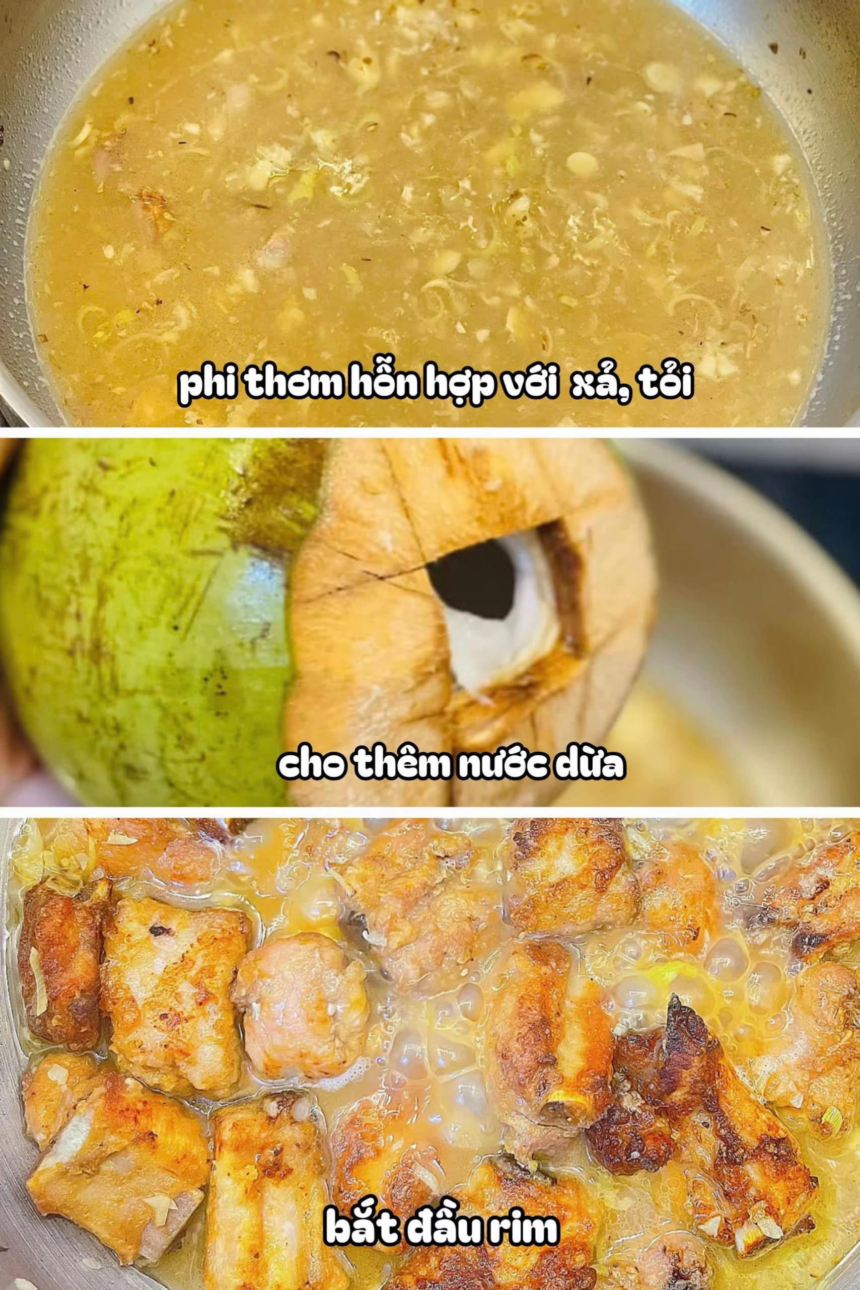 Sườn Non Rim Nước Dứa Thơm Ngon