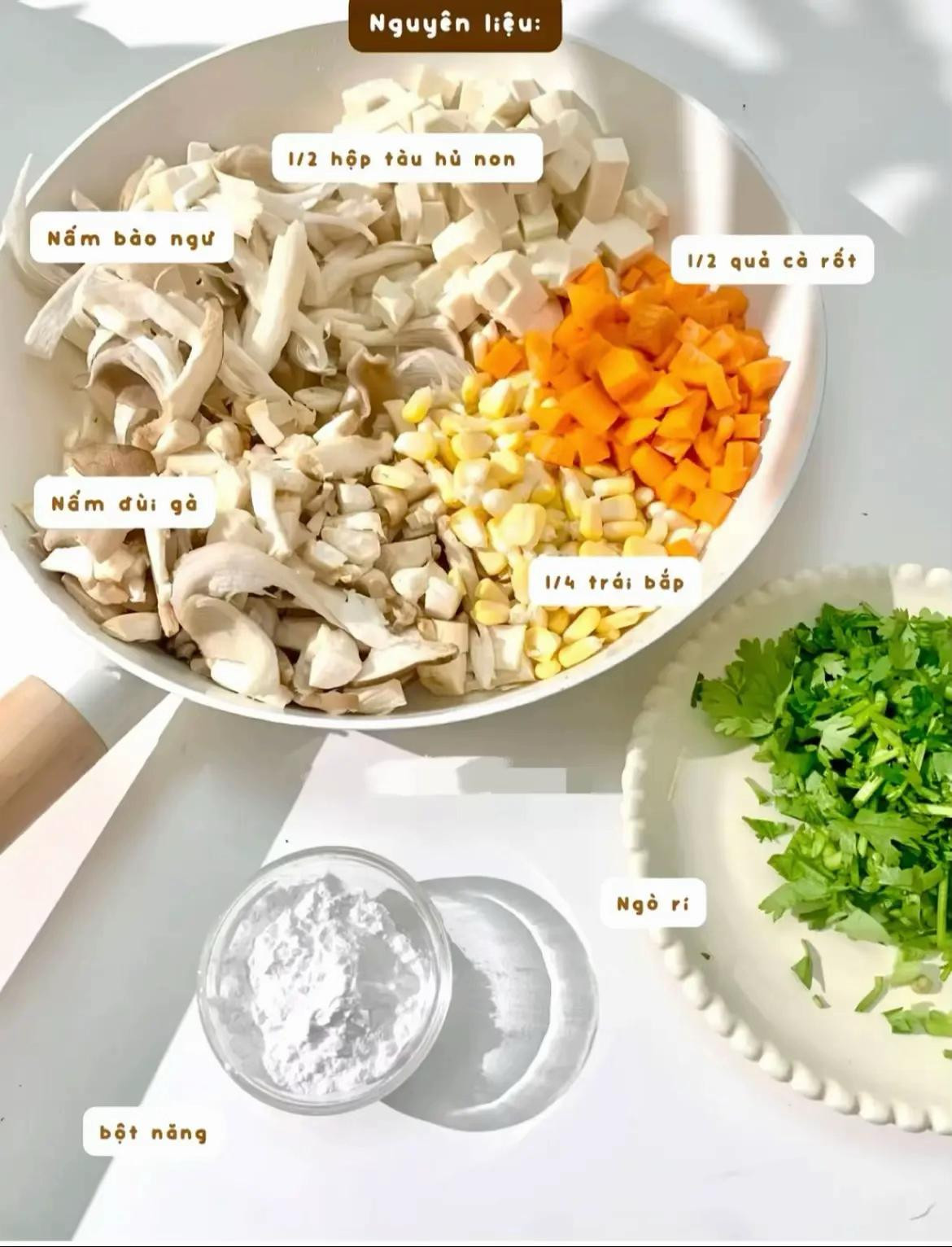 Súp Nấm Đậu Thanh Mát Hương Vị Tinh Tế