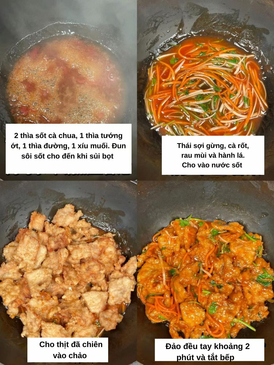 Thịt Heo Xào Chua Ngọt - Mê Ly Vị Giòn Thơm Ngon