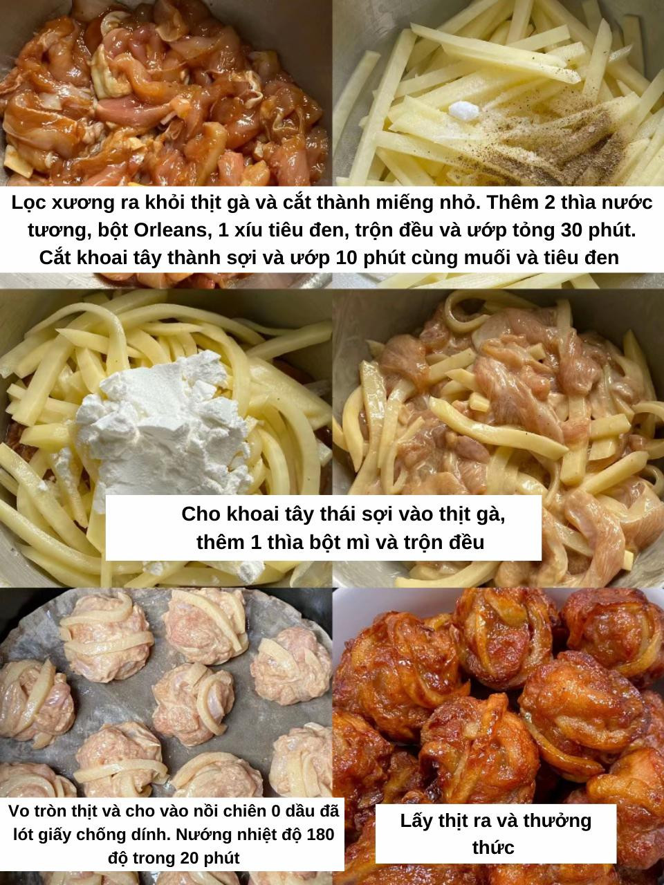 Thịt Viên Khoai Tây Giòn Rụm - Ngon Khó Cưỡng