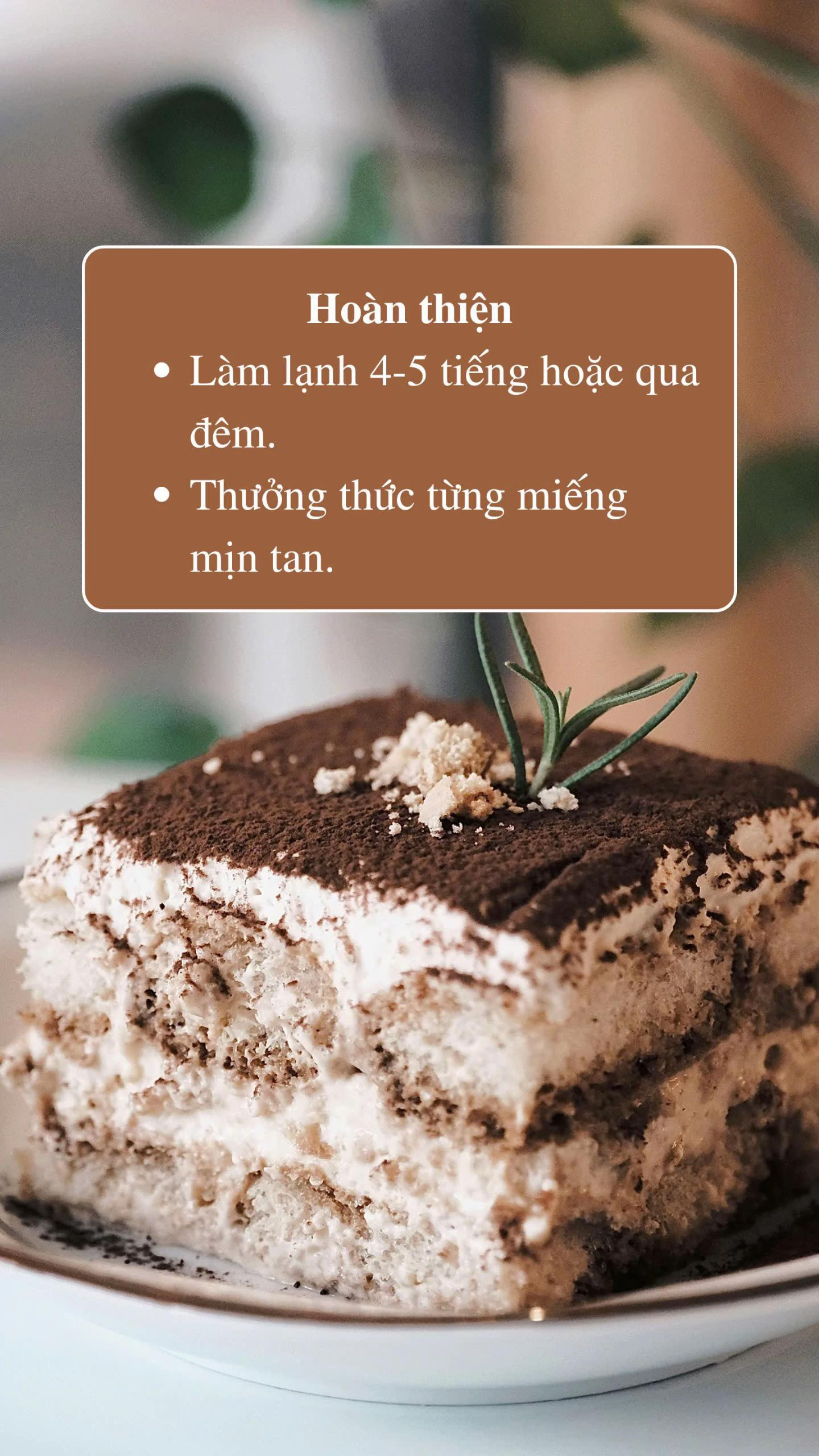 Tiramisu Không Dầu: Vị Ngon Mịn Như Tiệm Ngay Tại Nhà