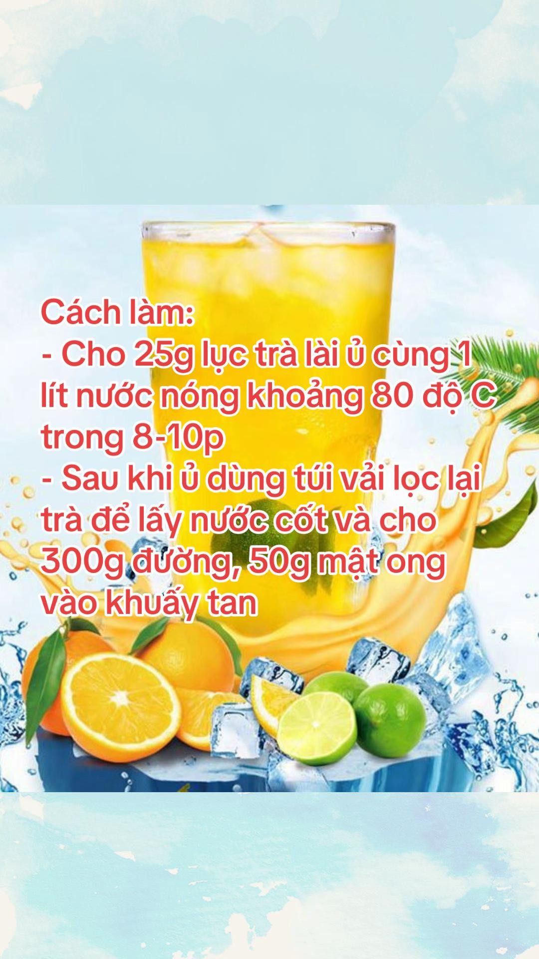 Trà Chanh Mật Ong Tươi Mát Giải Nhiệt Ngày Hè