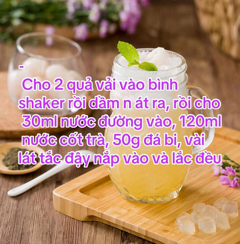 Trà Hoa Nhài Thạch Vải - Mát Lạnh Ngọt Ngào