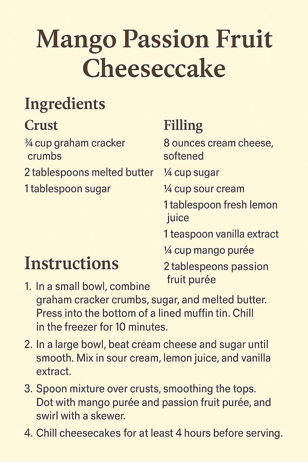 Tropical Sunset Cheesecake 🌅🍰