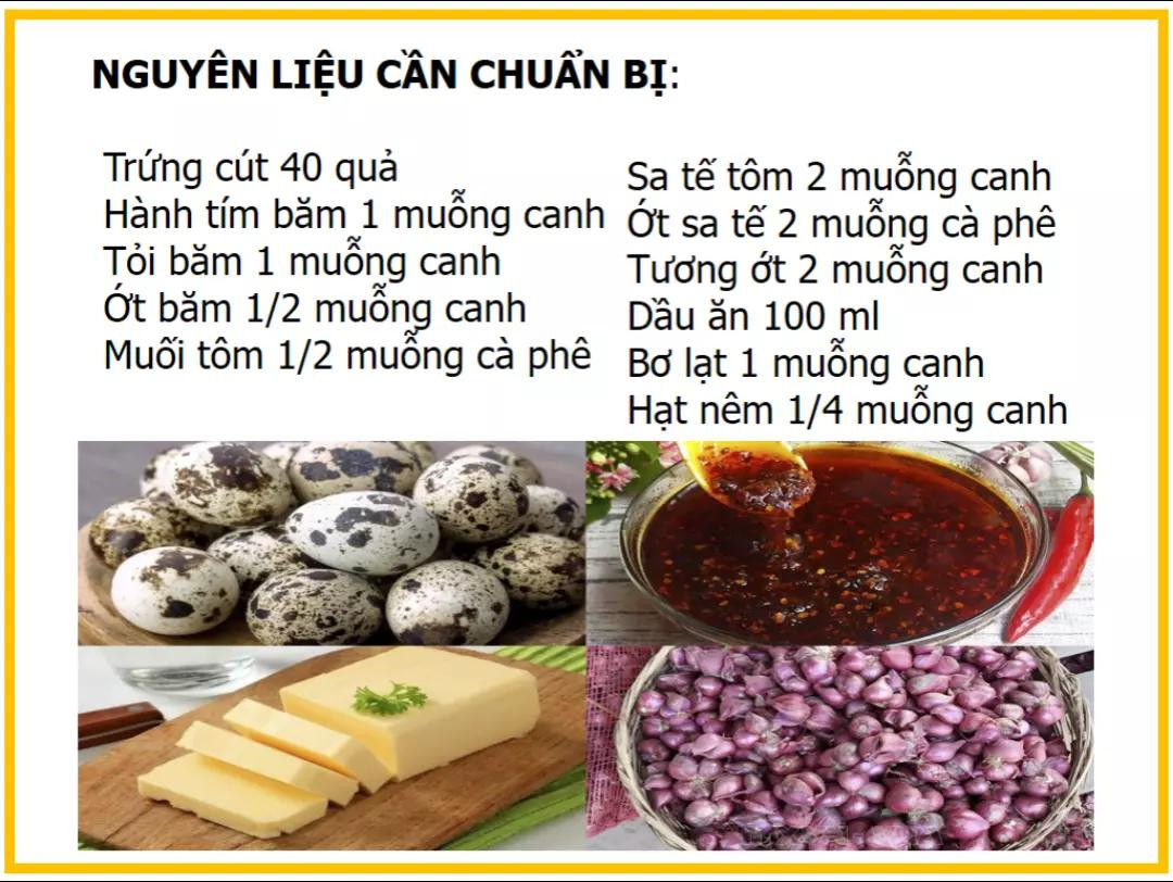 Trứng Cút Rim Sa Tế Cay Nồng Hấp Dẫn