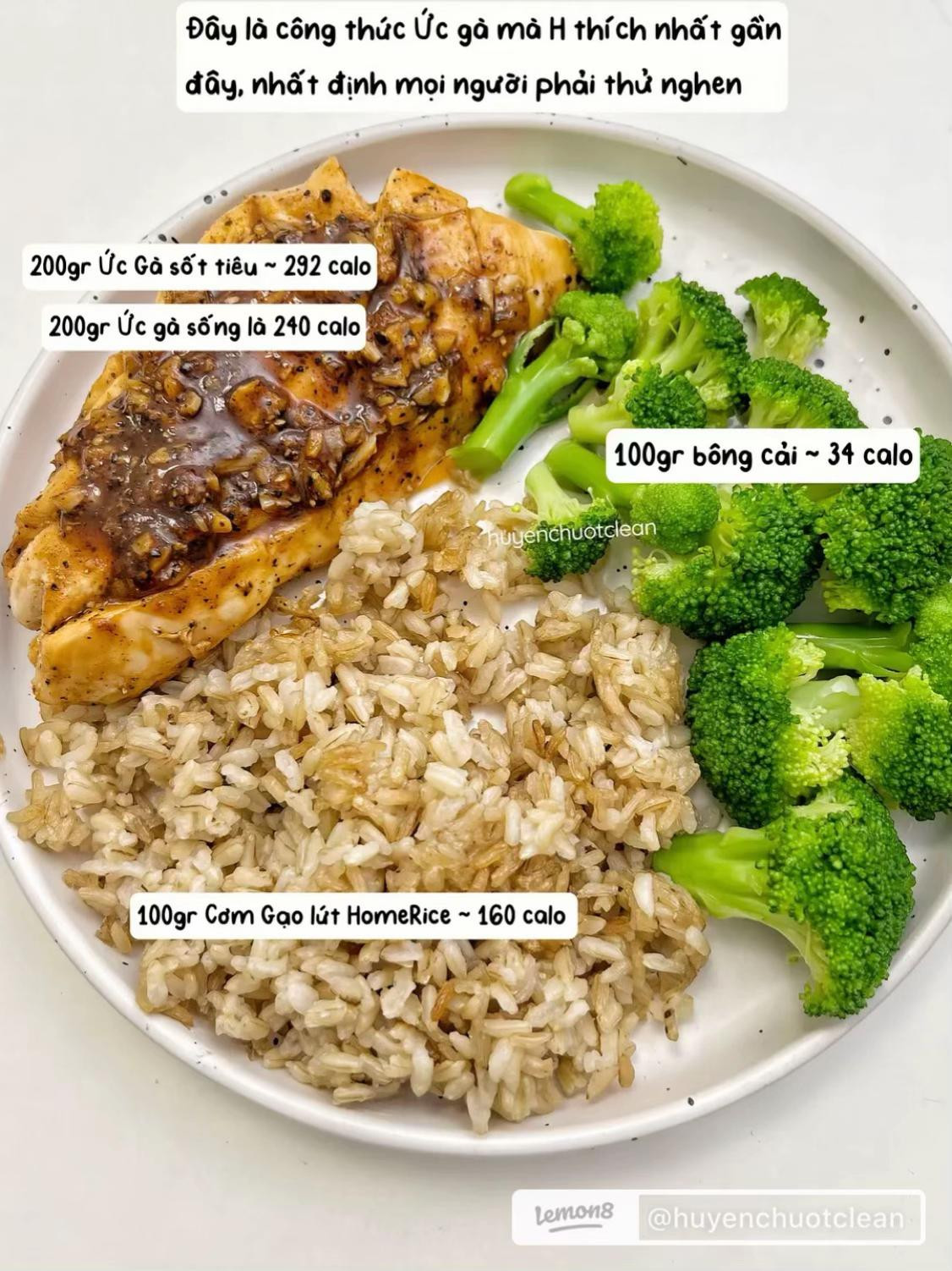 Ức Gà Sốt Tiêu Tỏi Thơm Ngon 290 Calo