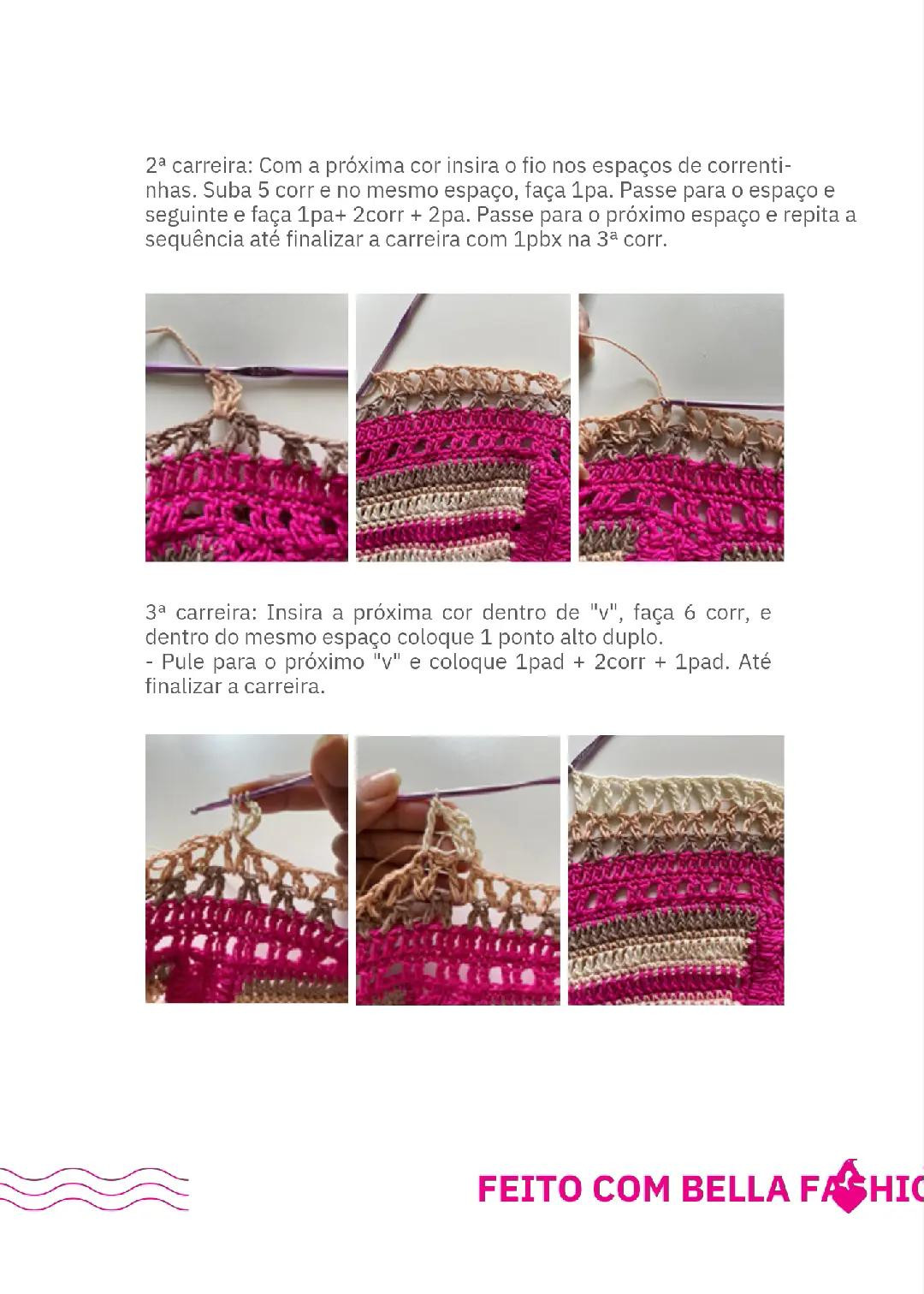 Vestido de Crochê Colorido para o Verão