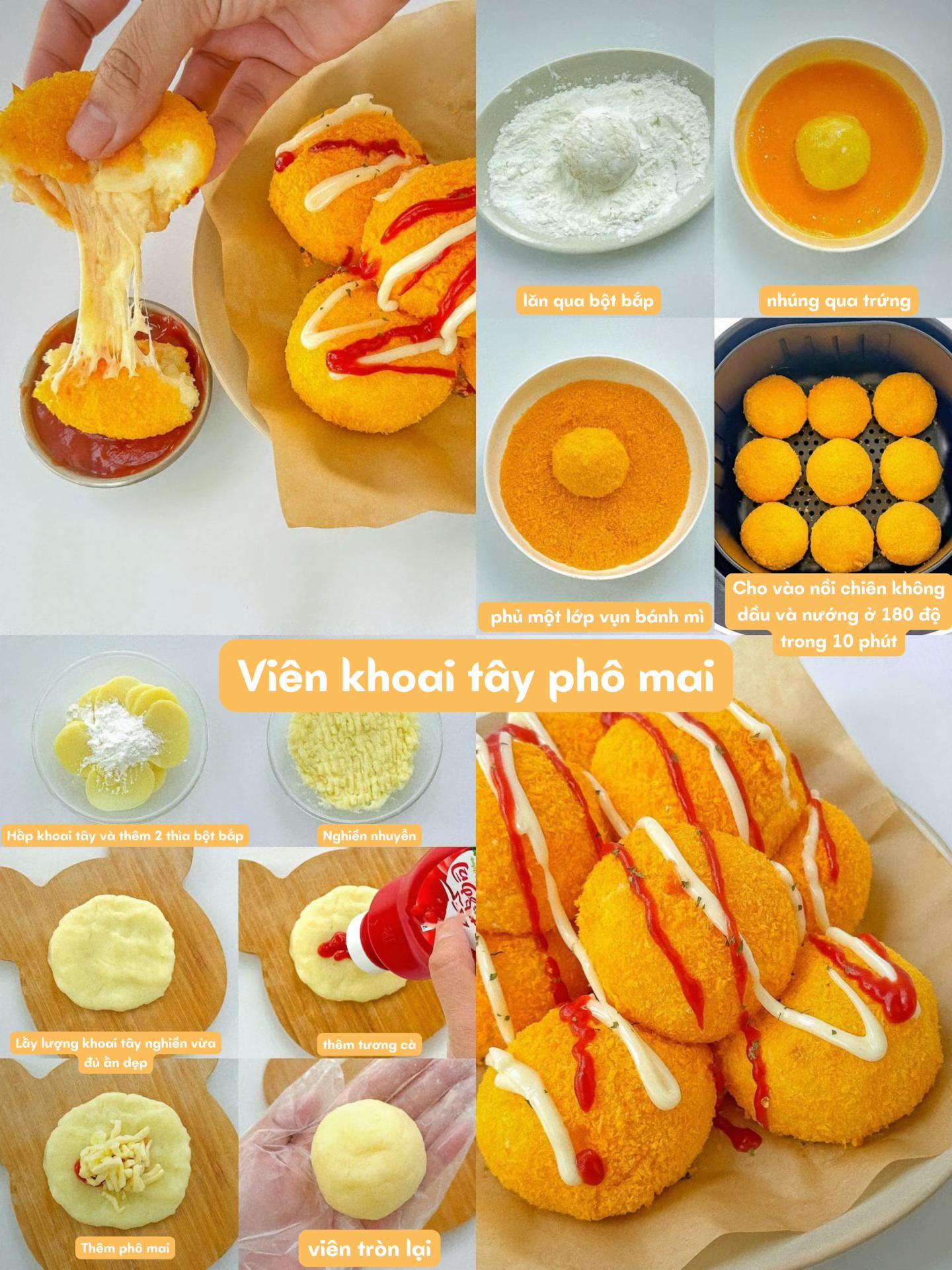 Viên Khoai Phô Mai Giòn Tan, Bùng Nổ Hương Vị