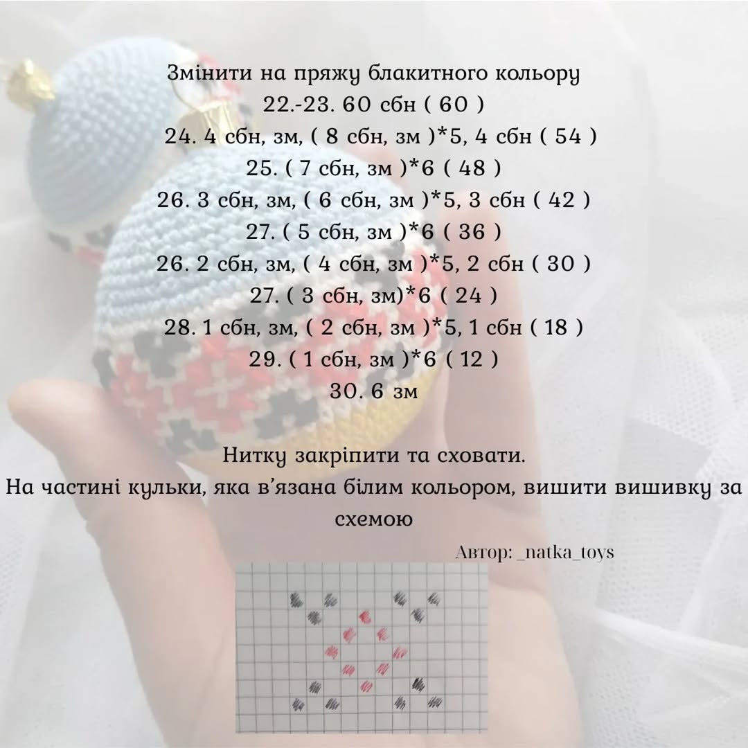 В'язані ялинкові прикраси зі святковим орнаментом