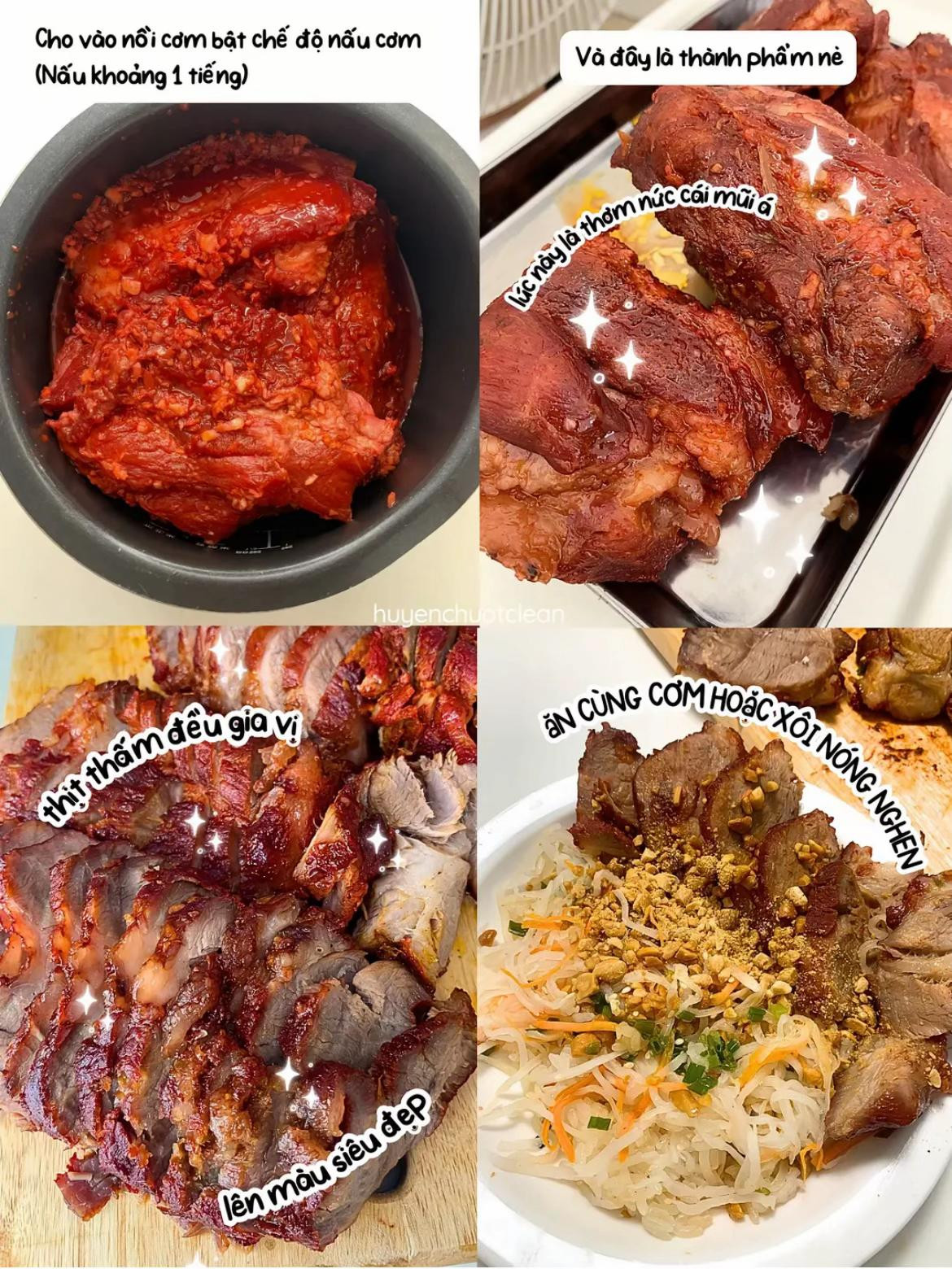 Xá Xíu Lười: Thịt Thơm Béo, Không Cần Đứng Bếp