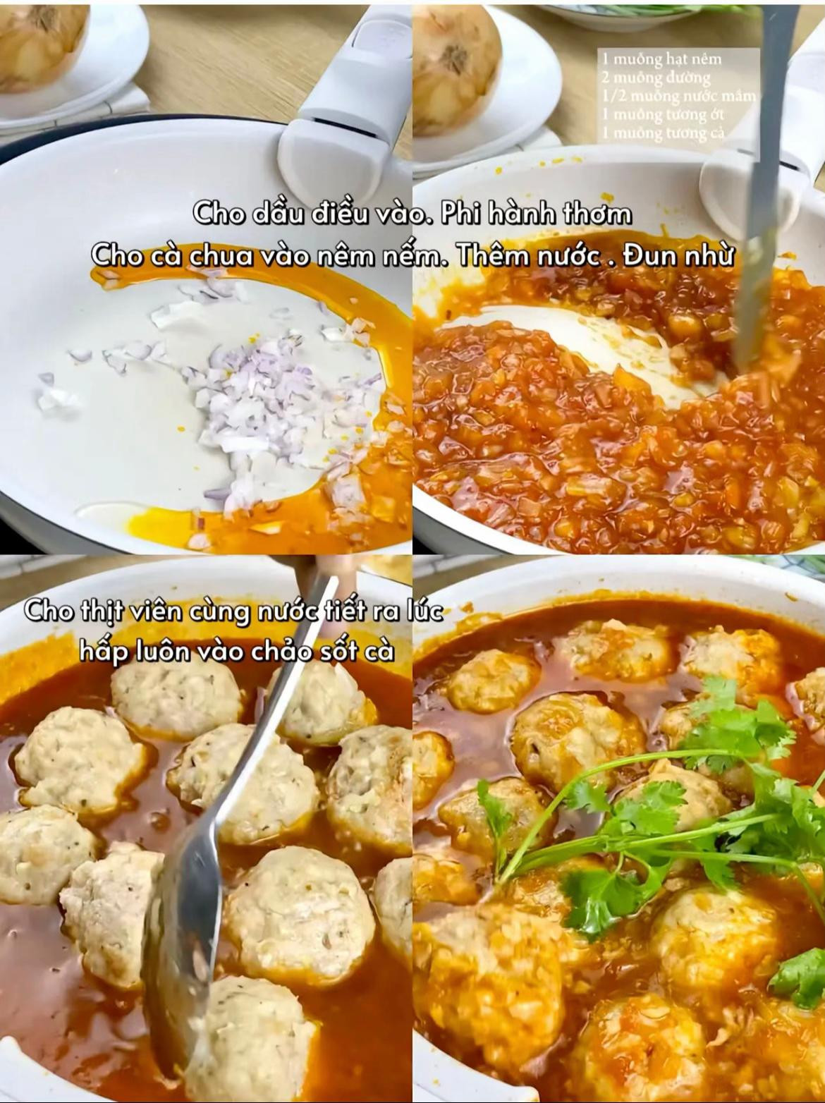 Xíu Mại Sốt Cà Chua Đậm Đà