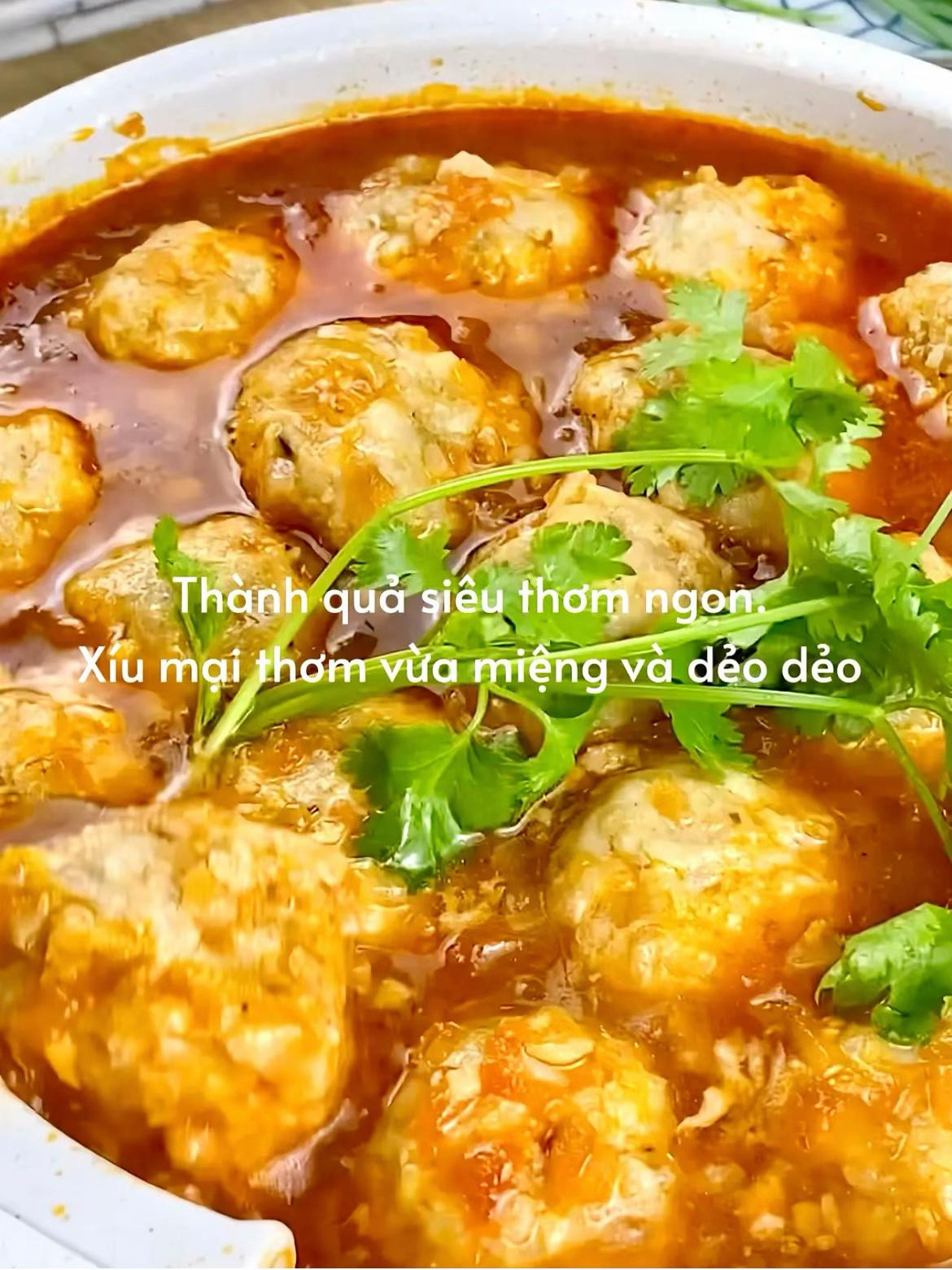 Xíu Mại Sốt Cà Chua Đậm Đà