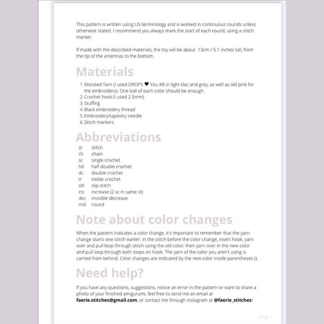 Adorable Crochet Butterfly Amigurumi Free Pattern for Beginners