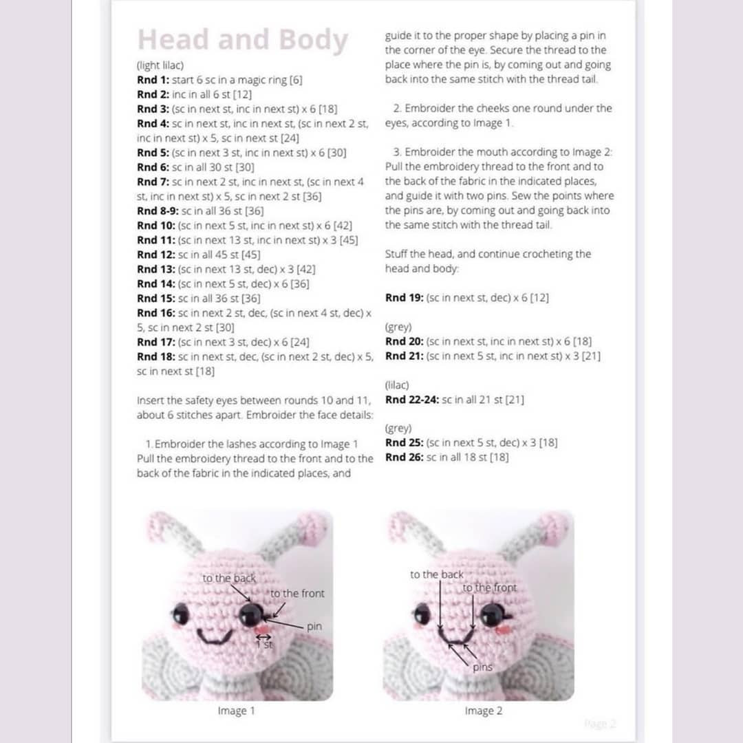 Adorable Crochet Butterfly Amigurumi Free Pattern for Beginners