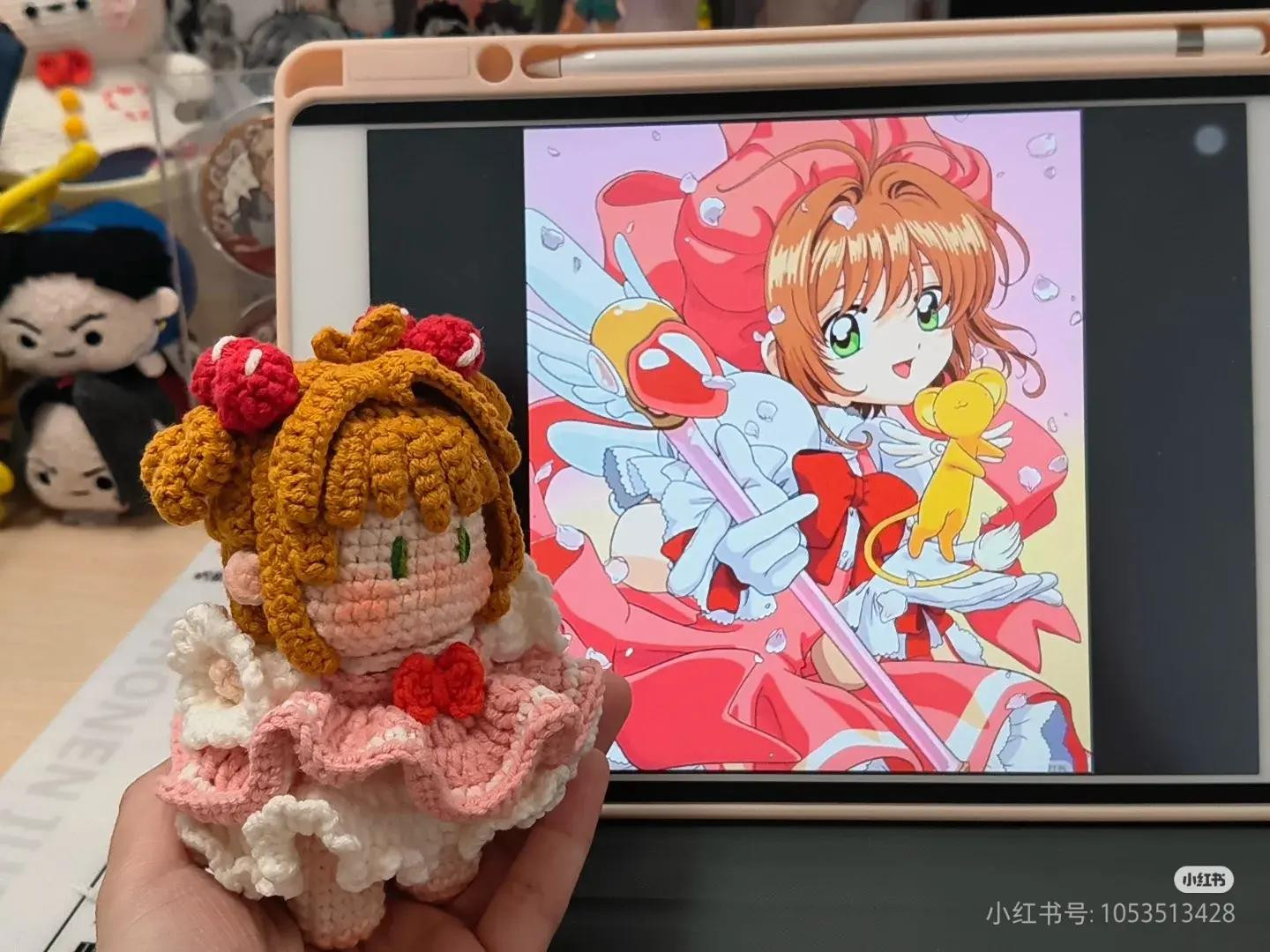 Adorable Crochet Doll Inspired by Anime Character Sakura