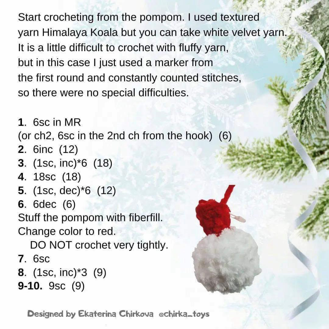 Adorable Crochet Dragons with Santa Hats Free Pattern