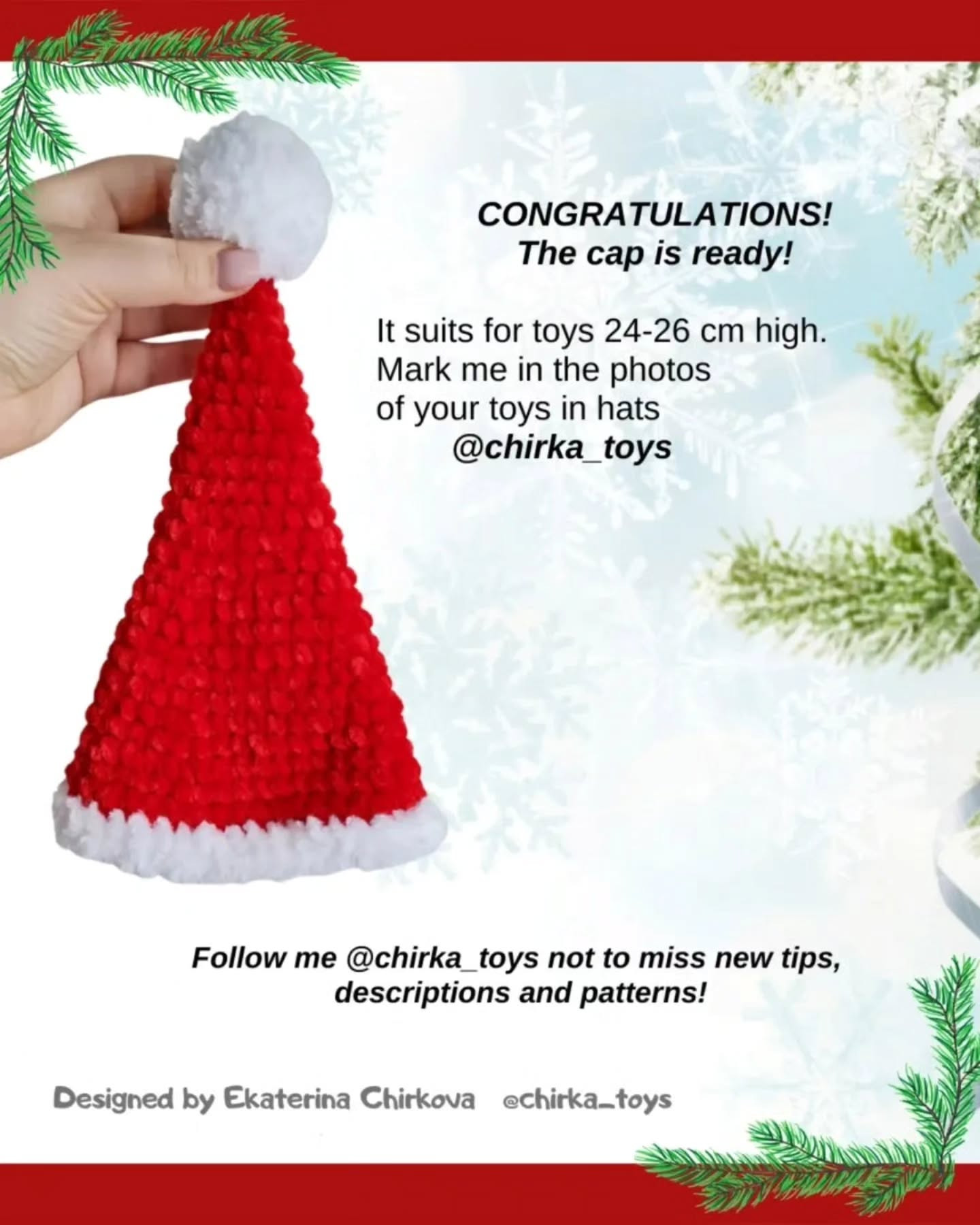 Adorable Crochet Dragons with Santa Hats Free Pattern