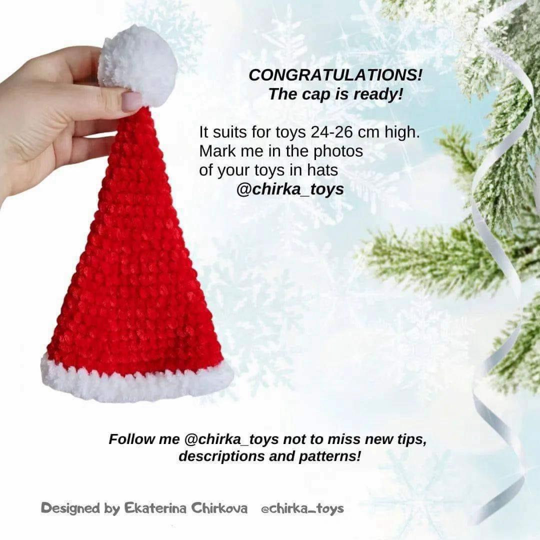 Adorable Crochet Dragons with Santa Hats Free Pattern