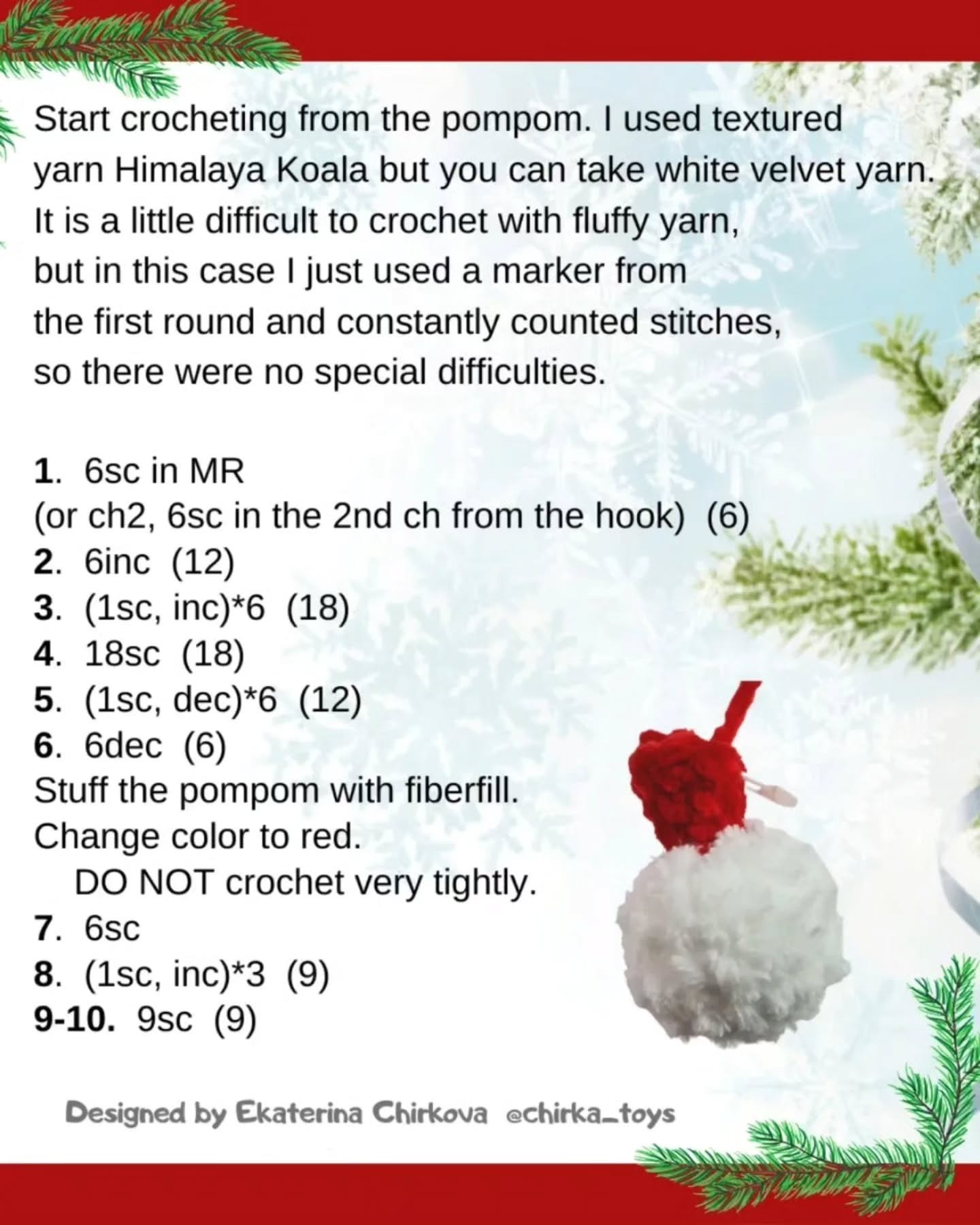 Adorable Crochet Dragons with Santa Hats Free Pattern
