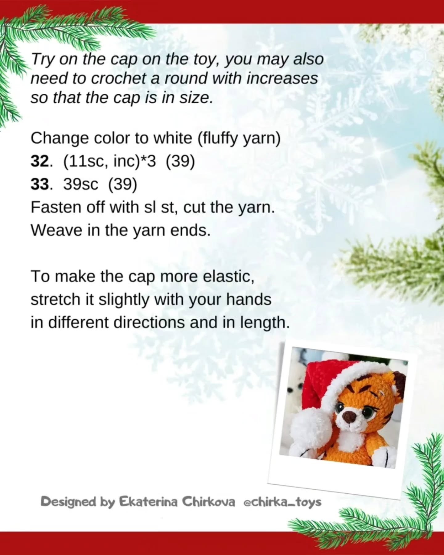 Adorable Crochet Dragons with Santa Hats Free Pattern