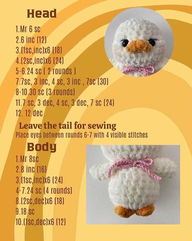 Adorable Crochet Duck Family Free Pattern Download