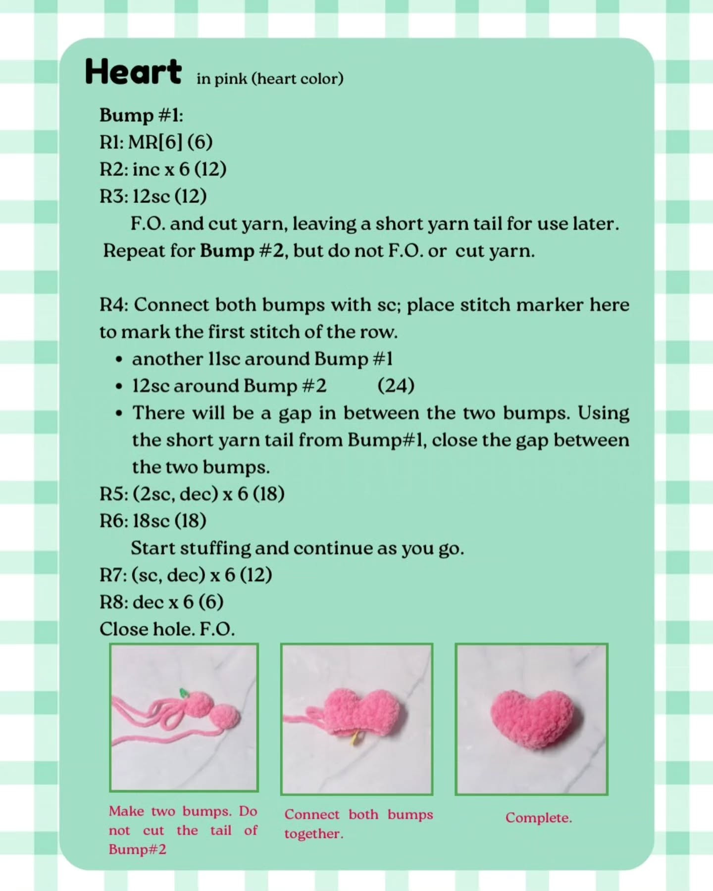 Adorable Crochet Pattern: Chubby Frog with Heart Design