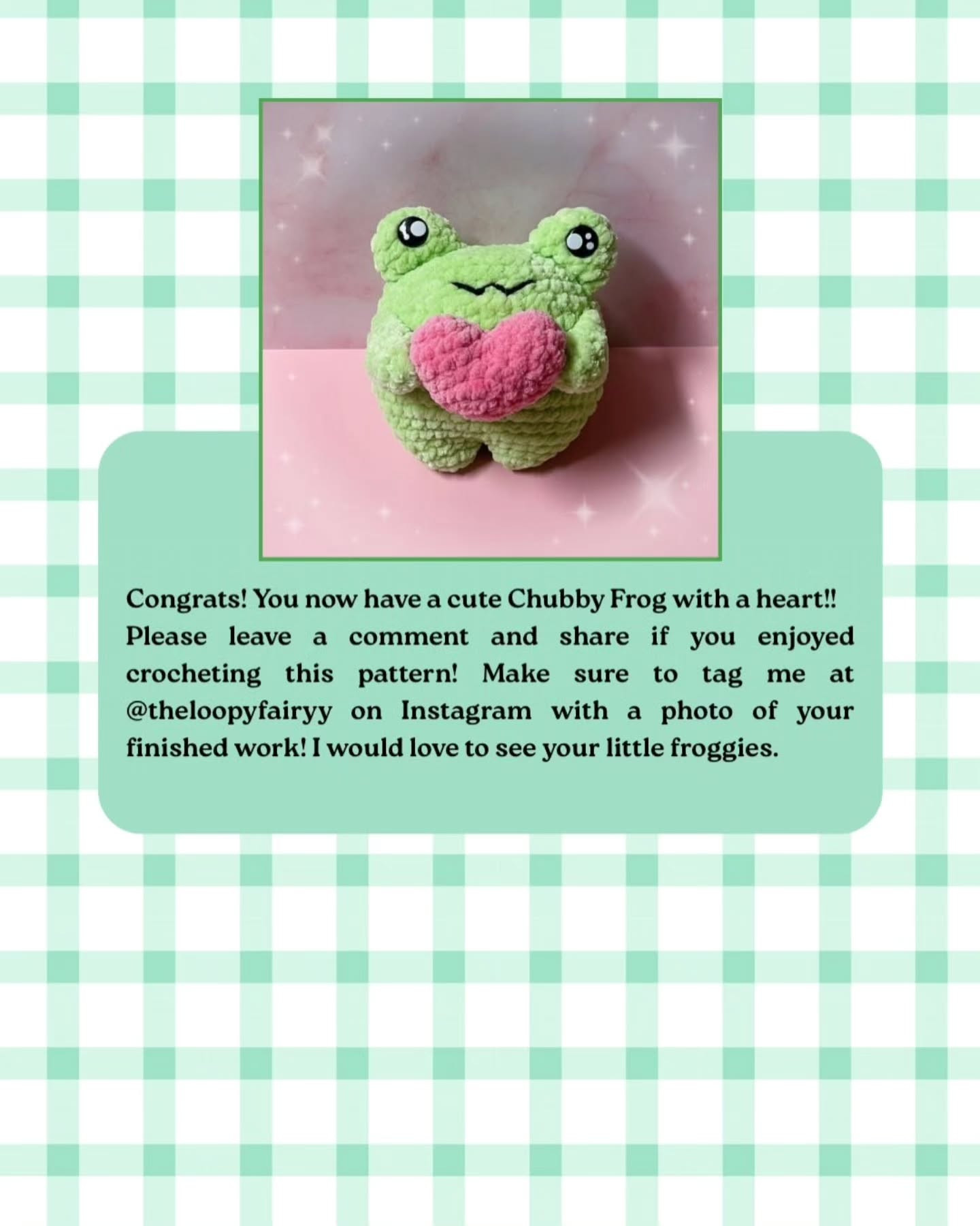 Adorable Crochet Pattern: Chubby Frog with Heart Design