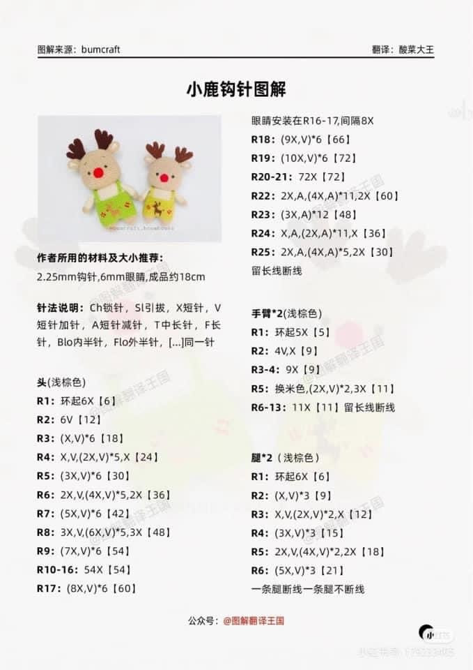 Adorable Crochet Reindeer Trio with Colorful Outfits Pattern