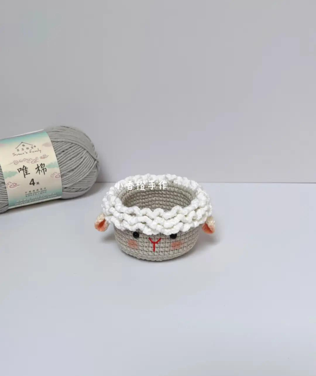 Adorable Crochet Sheep Basket Pattern for Beginners