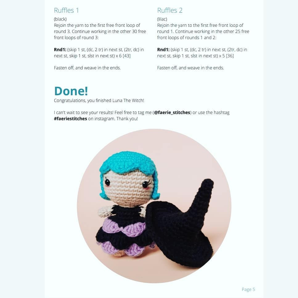 Adorable Crochet Witch Doll Pattern for Halloween Fun