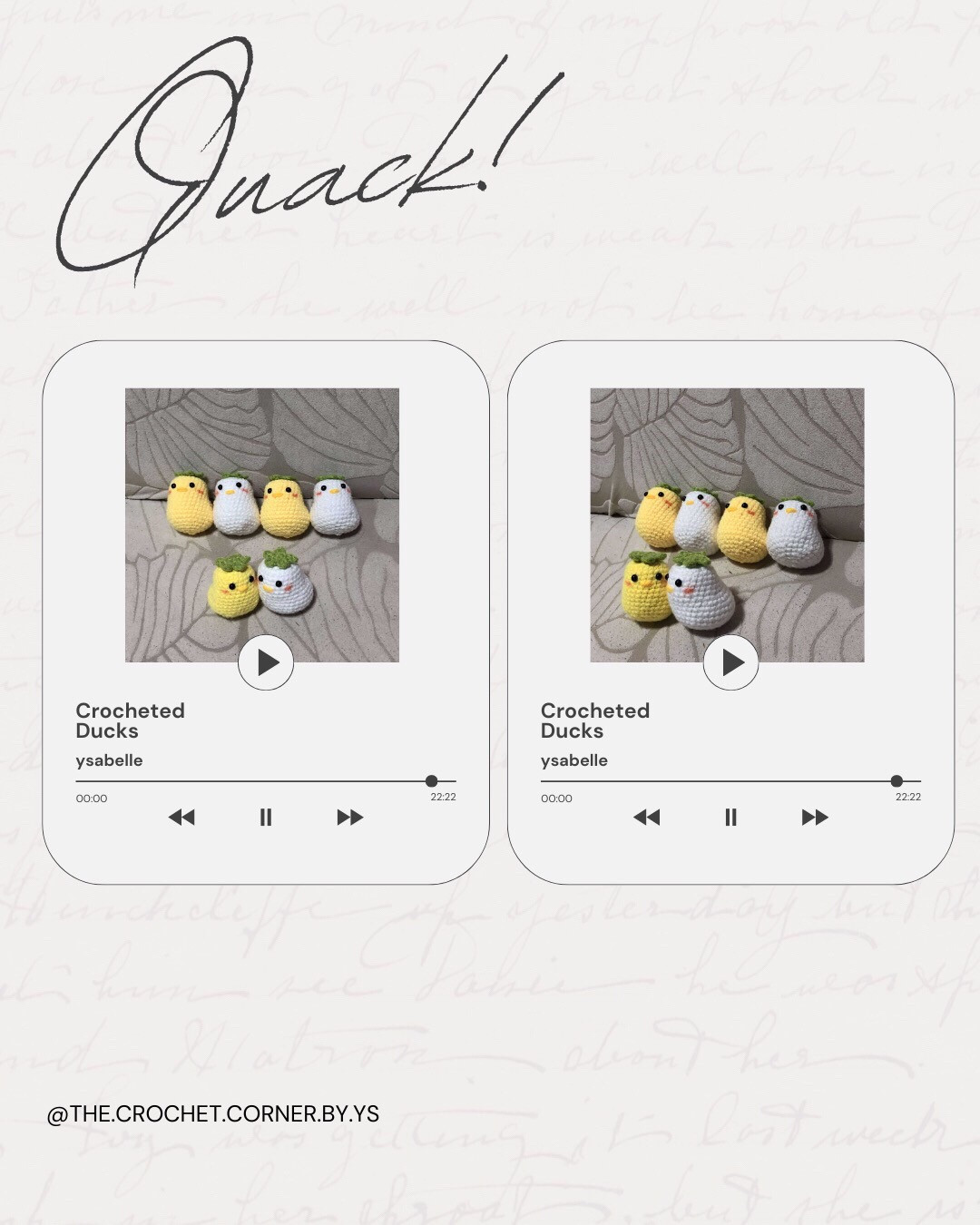 Adorable Crocheted Ducks Pattern for Beginners