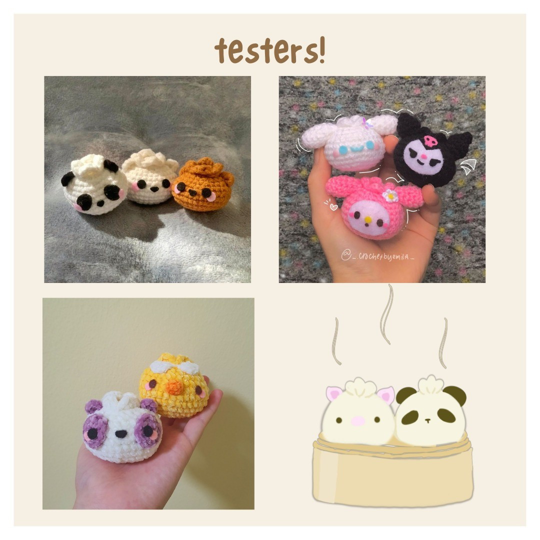 Adorable Panda and Piggy Crochet Bao Delights