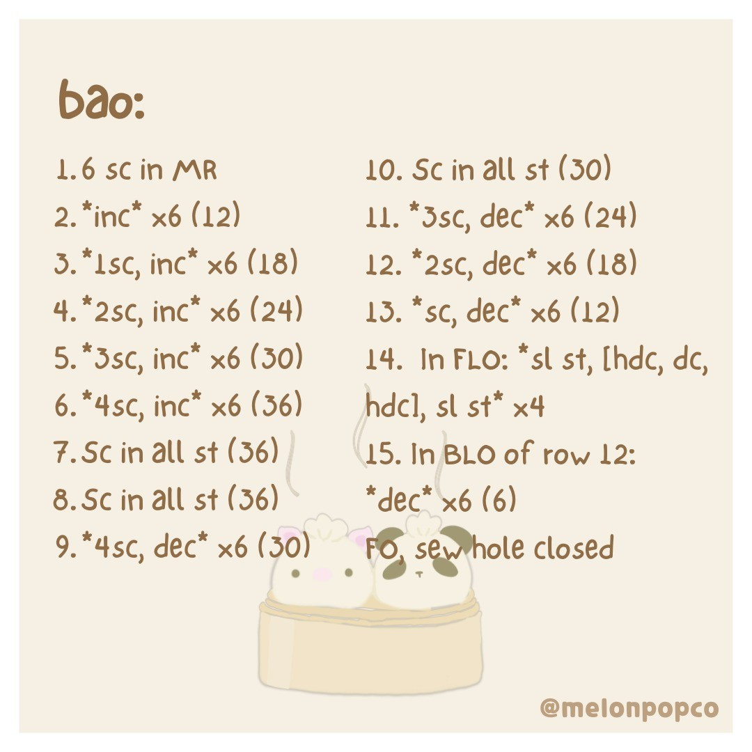 Adorable Panda and Piggy Crochet Bao Delights